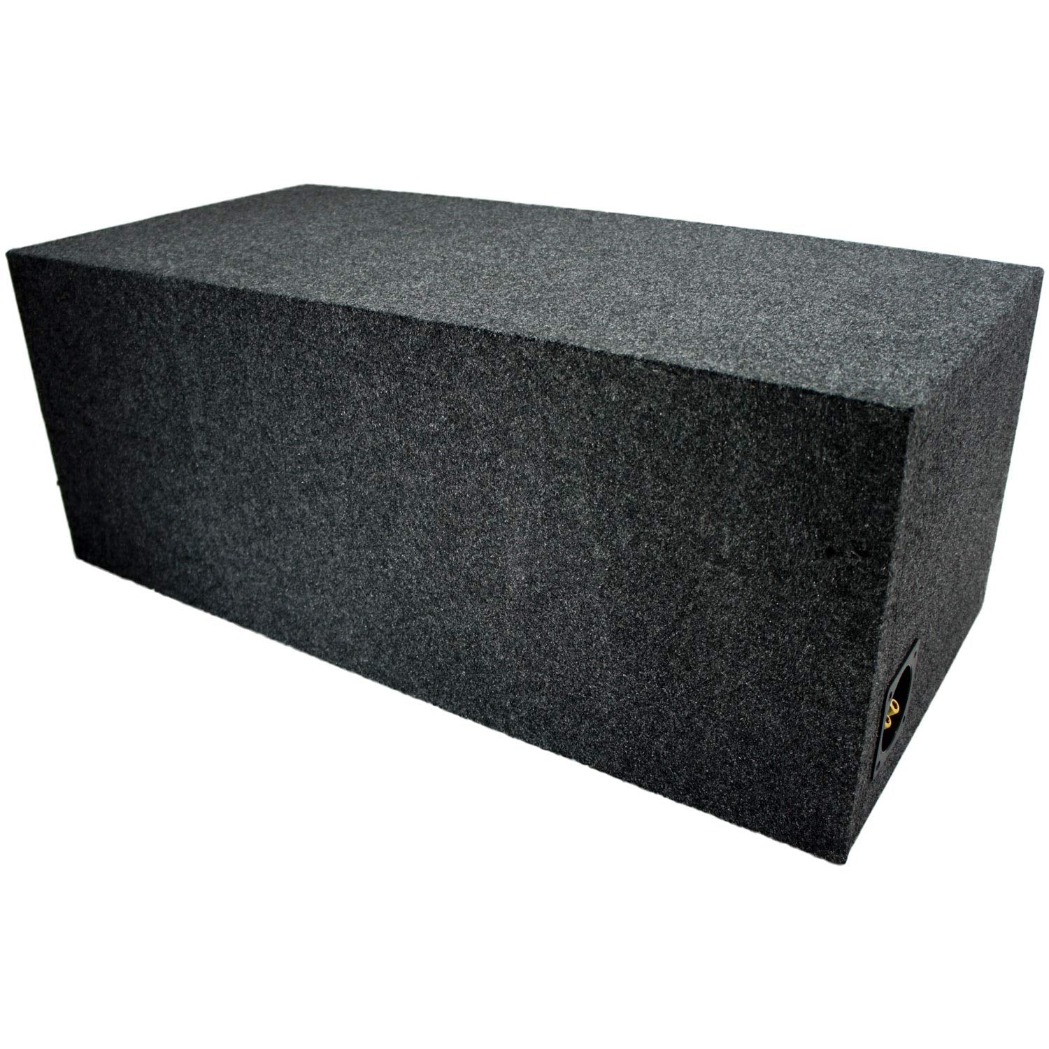 American Sound Connection Dual 12'' Sub Box Ported Vented Subwoofer Enclosure Mdf Car Audio Stereo System