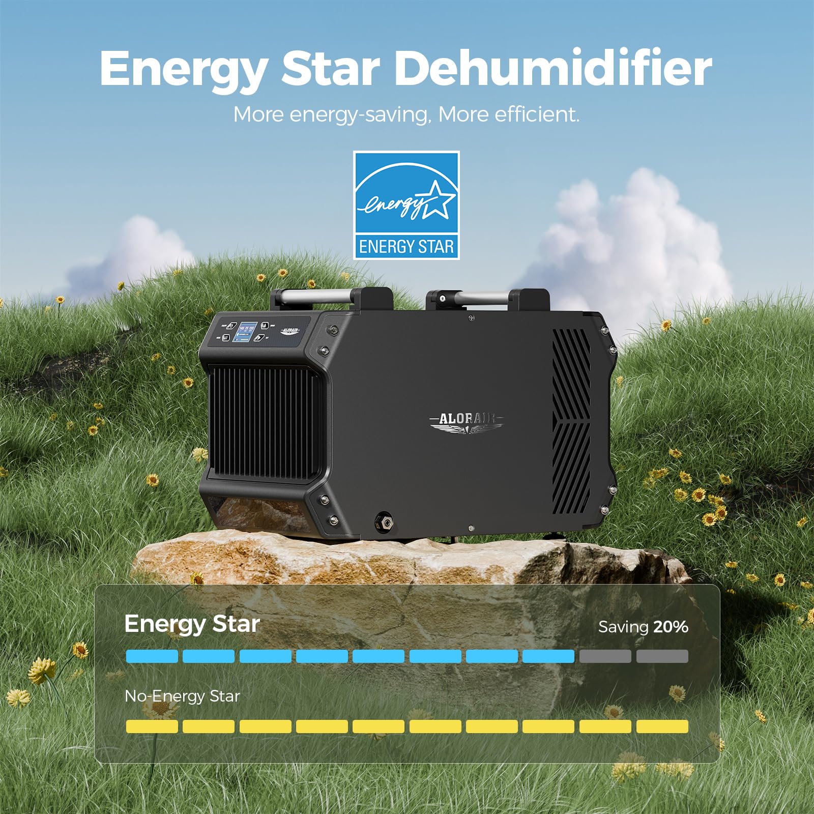 Alorair Crawlspace Dehumidifiers With Pump, 180 Pint Energy Star Commercial Dehumidifier For Basements With Drain Hose, 2,300 Sq