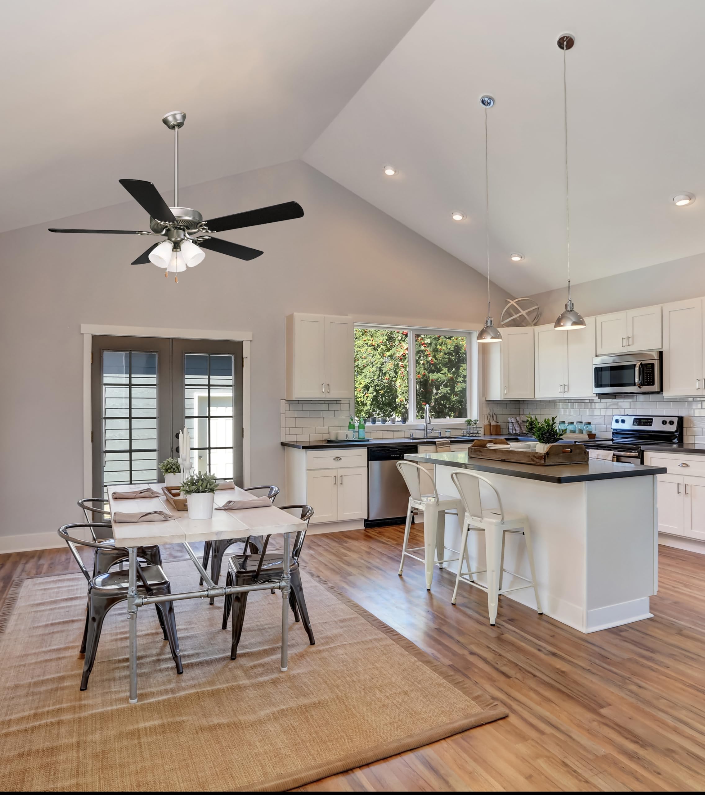 Design House 153486 Ceiling Fan Downrod 36'', Satin Nickel