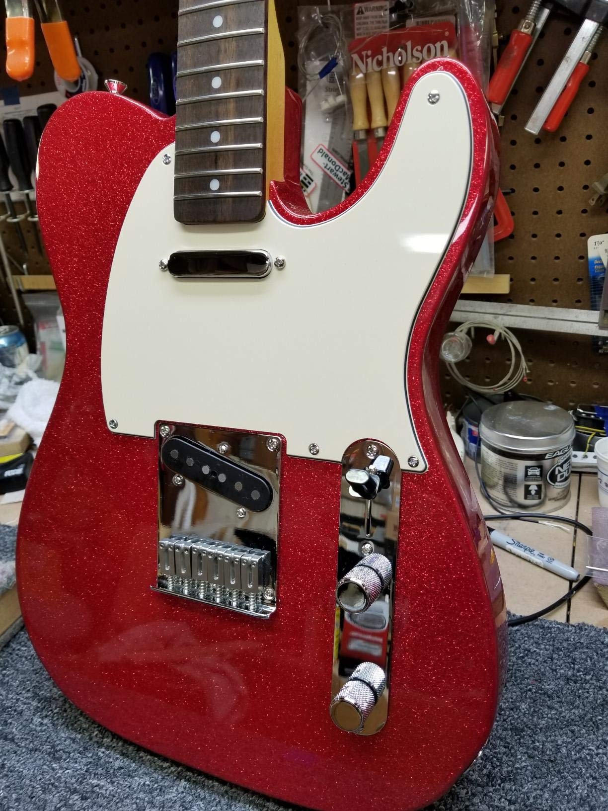 Dopro Pack Of 6 Stainless Steel Guitar Saddles Bridge Saddle 10.5Mm With Nickel Screws For Strat Tele 6 String Guitar