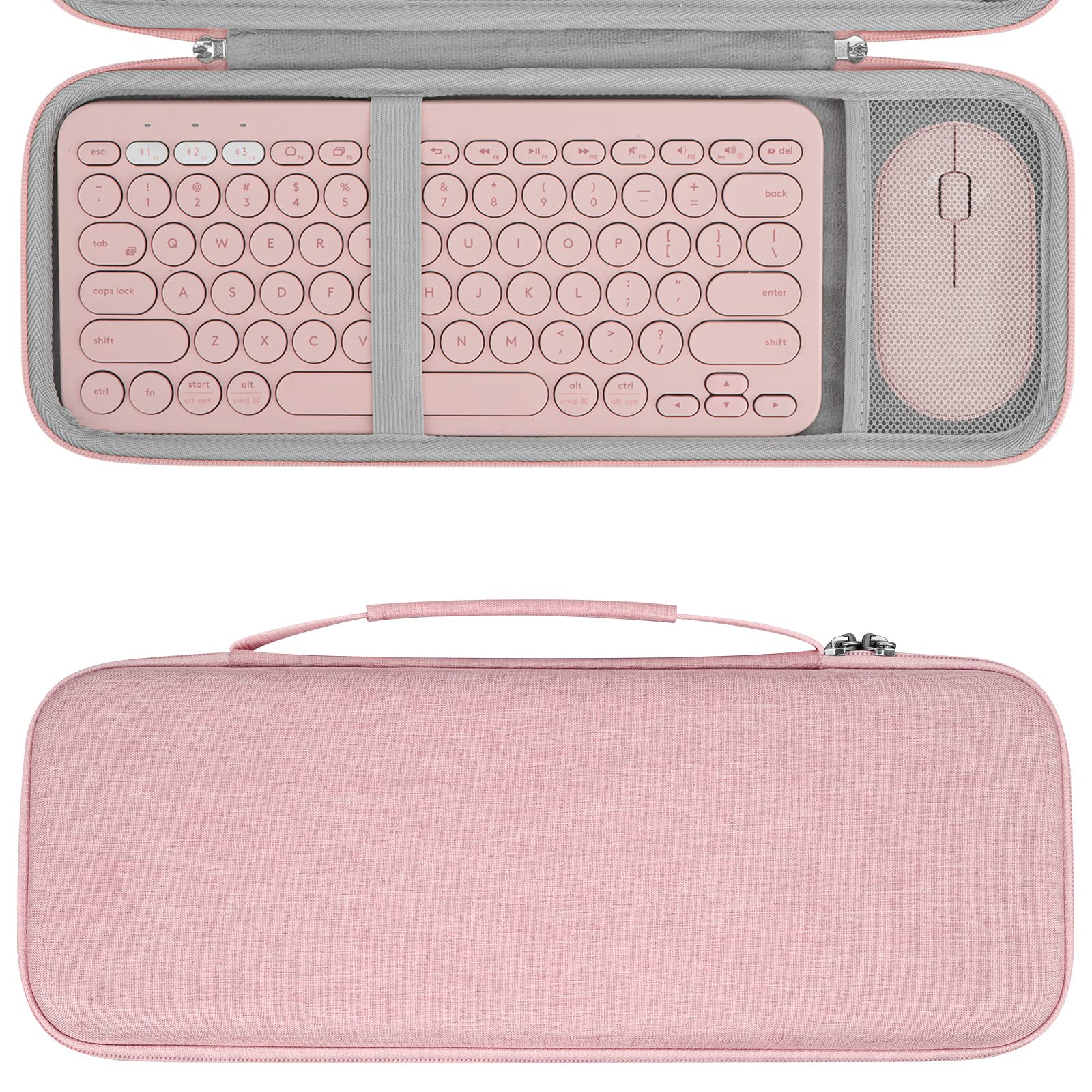 GEEKRIA Hard Shell Travel Carrying Case, Compatible with Logitech K380/k380s Keyboard +M350/M350s Mouse, Pebble 2 Combo, Protect