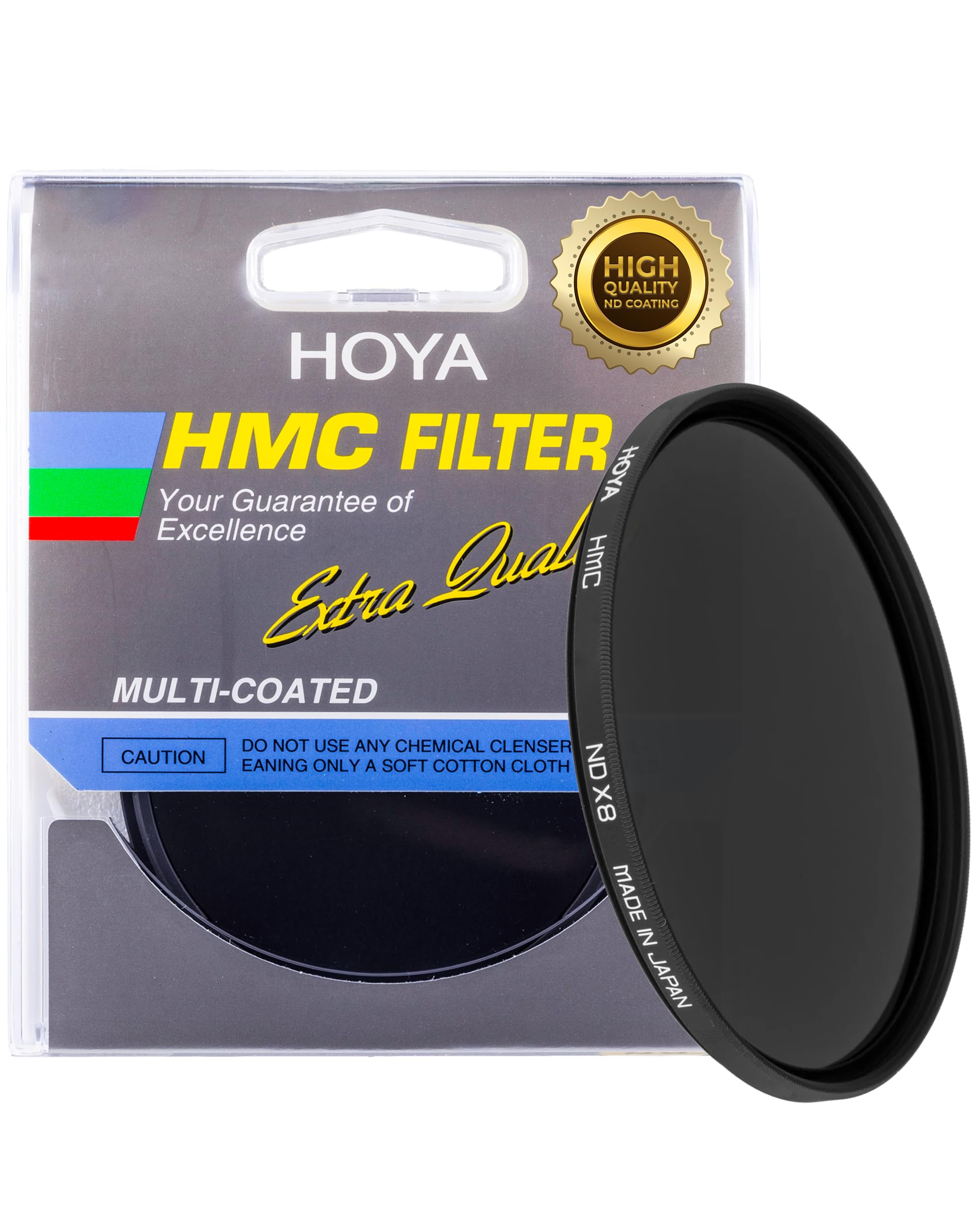 Hoya ND8X Screw-in Neutral Density Camera Lens Filter - 46mm ND filter - 3-Stop Light Reduction - Multi-Coated - Control Shutter