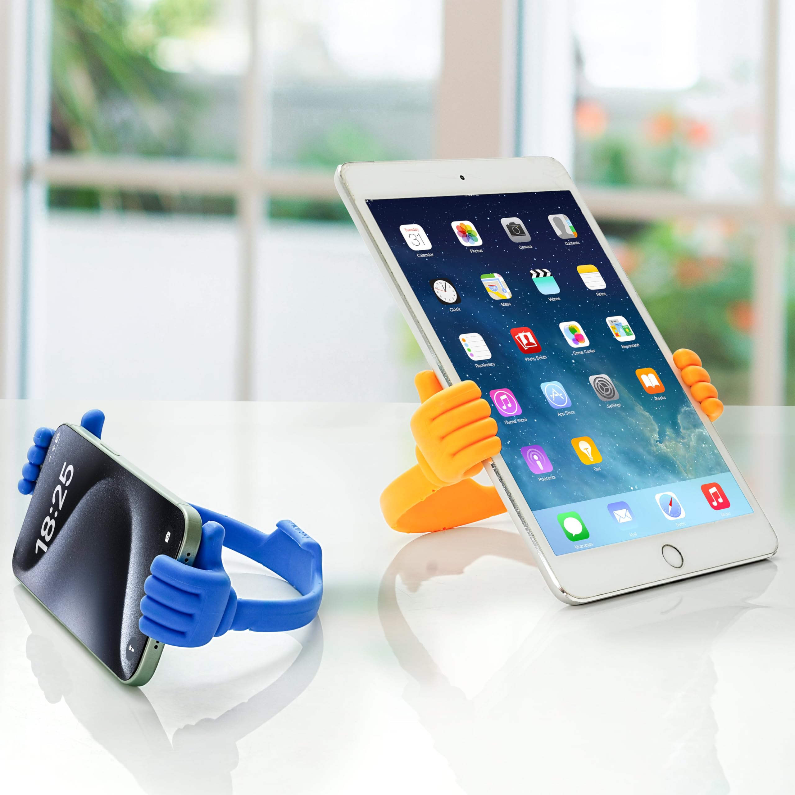 Honsky Thumbs-Up Cell Phone Stands, Tablet Display Stands, Cellphone Holder, Mobile Smartphone Mount Cradle For Desk Desktop  Un