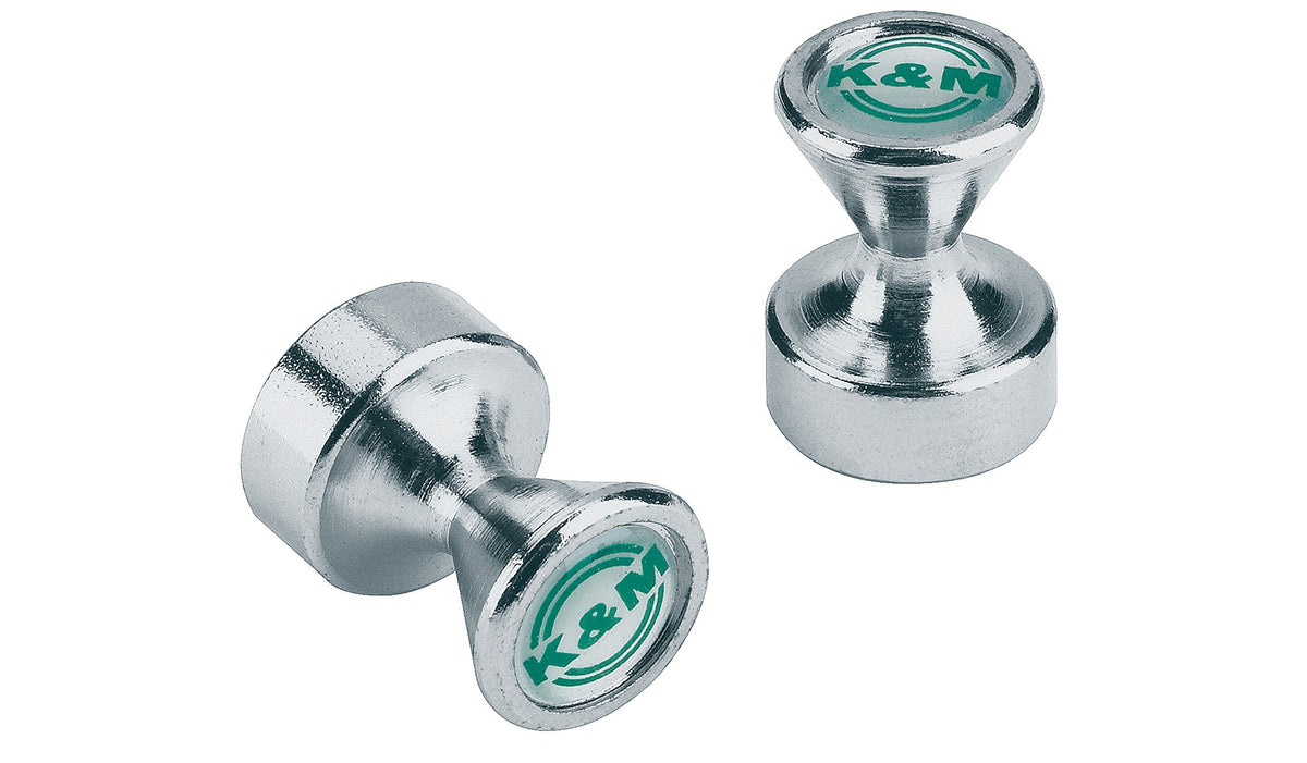 K&M Konig & Meyer 11580.000.29 Power Magnets | Strong Music Sheet Holder | Easy To Use   Mini Sized | Multi Use Steel Casing With K&M Logo | German Made | 2 Pack