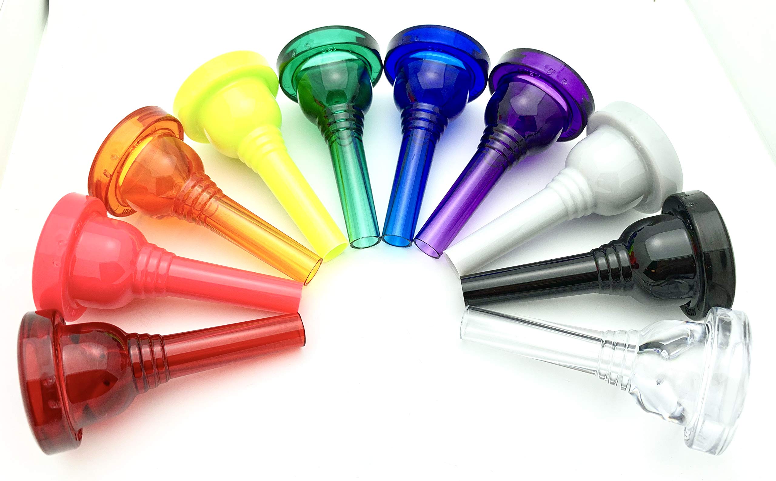 Kelly 12C   Small Shank Trombone/Baritone Lexan Mouthpiece   Crystal Red