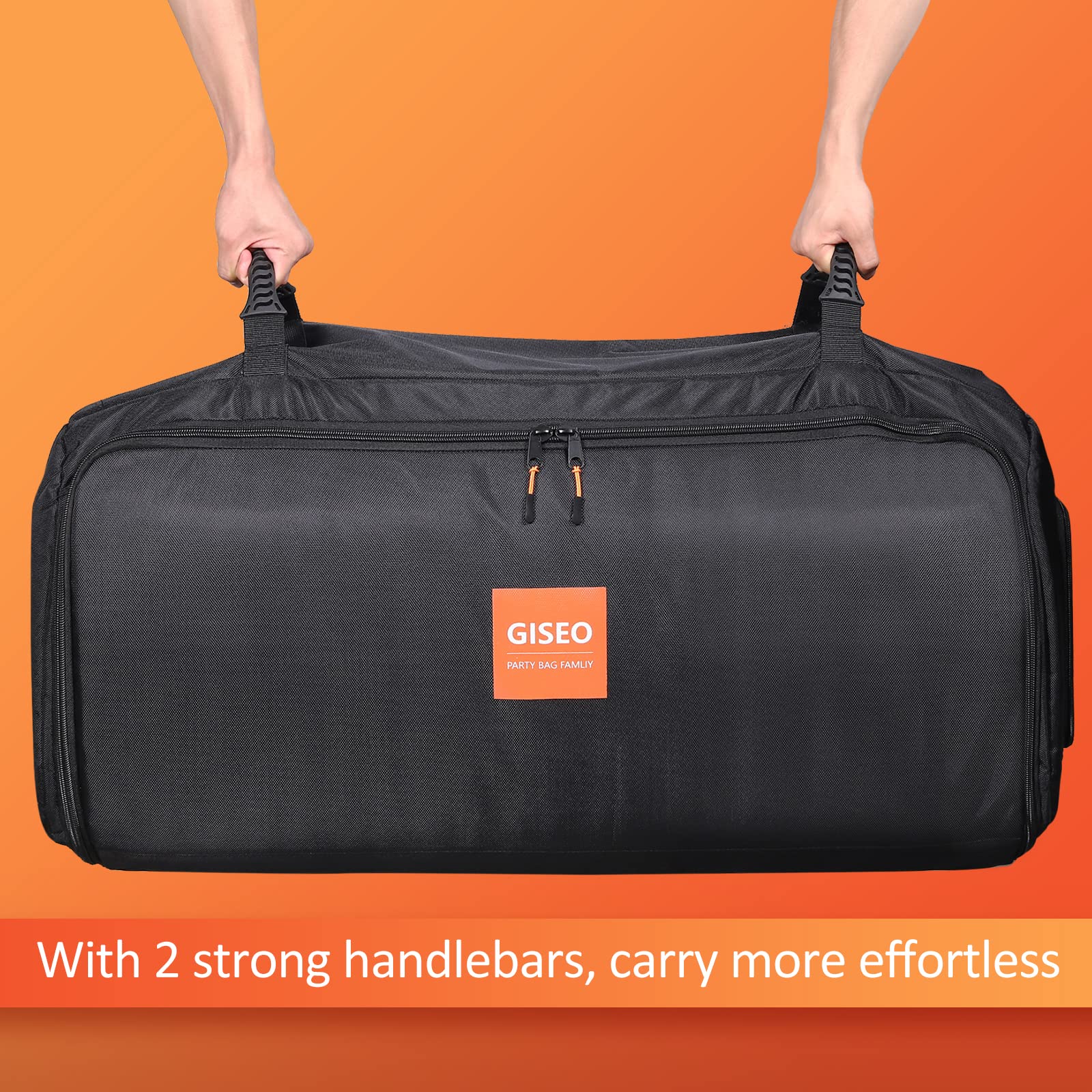 Giseo Speaker Bag Rugged Carry Case Compatible With Jbl Party Box Series, Portable Speaker Carry Tote Backpack (For Jbl Partybox