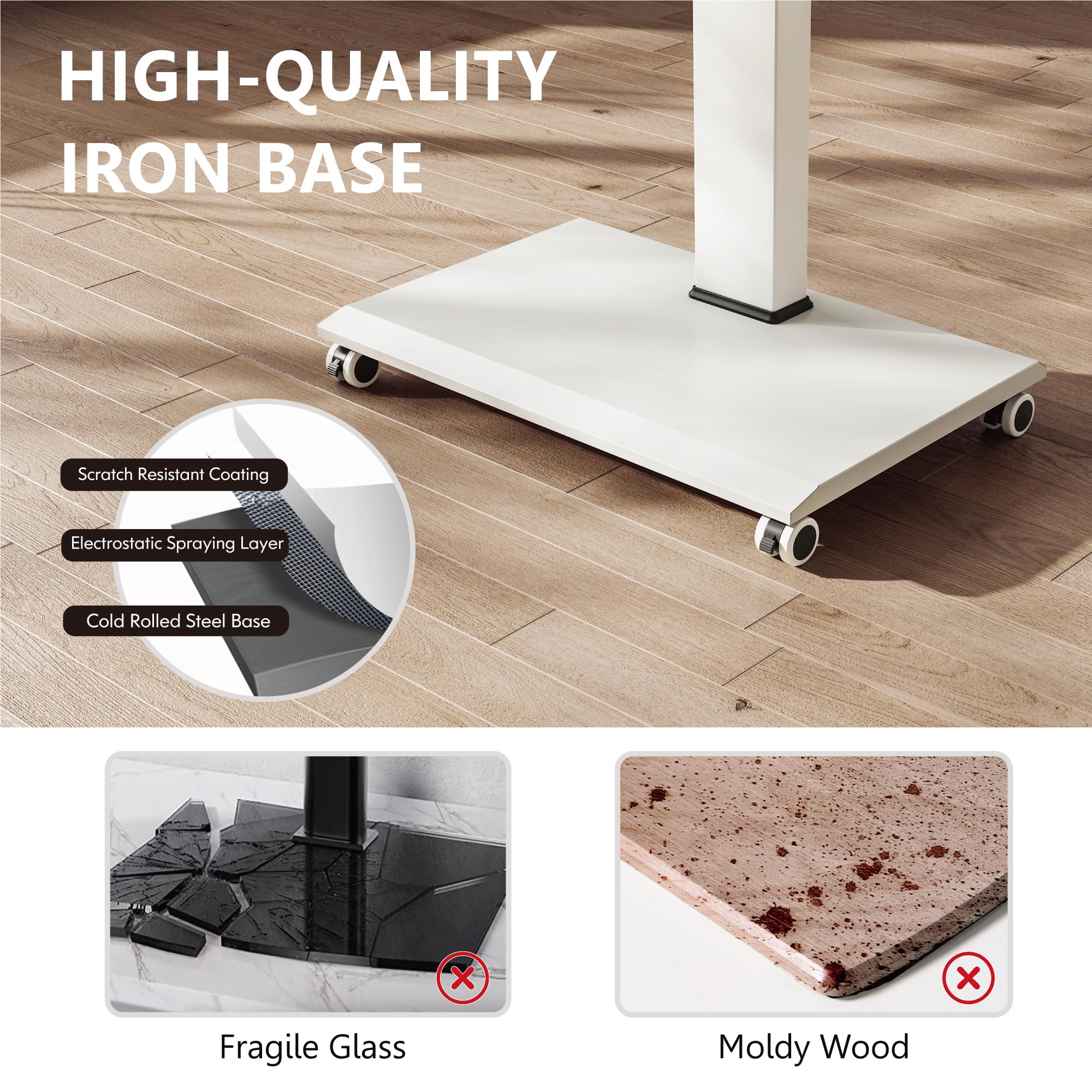 Fitueyes Rolling Tv Stand   Portable Mobile Tv Cart On Wheels For 32 To 65 70 75 Inch Tvs, Landscape To Portrait Rotating And 40