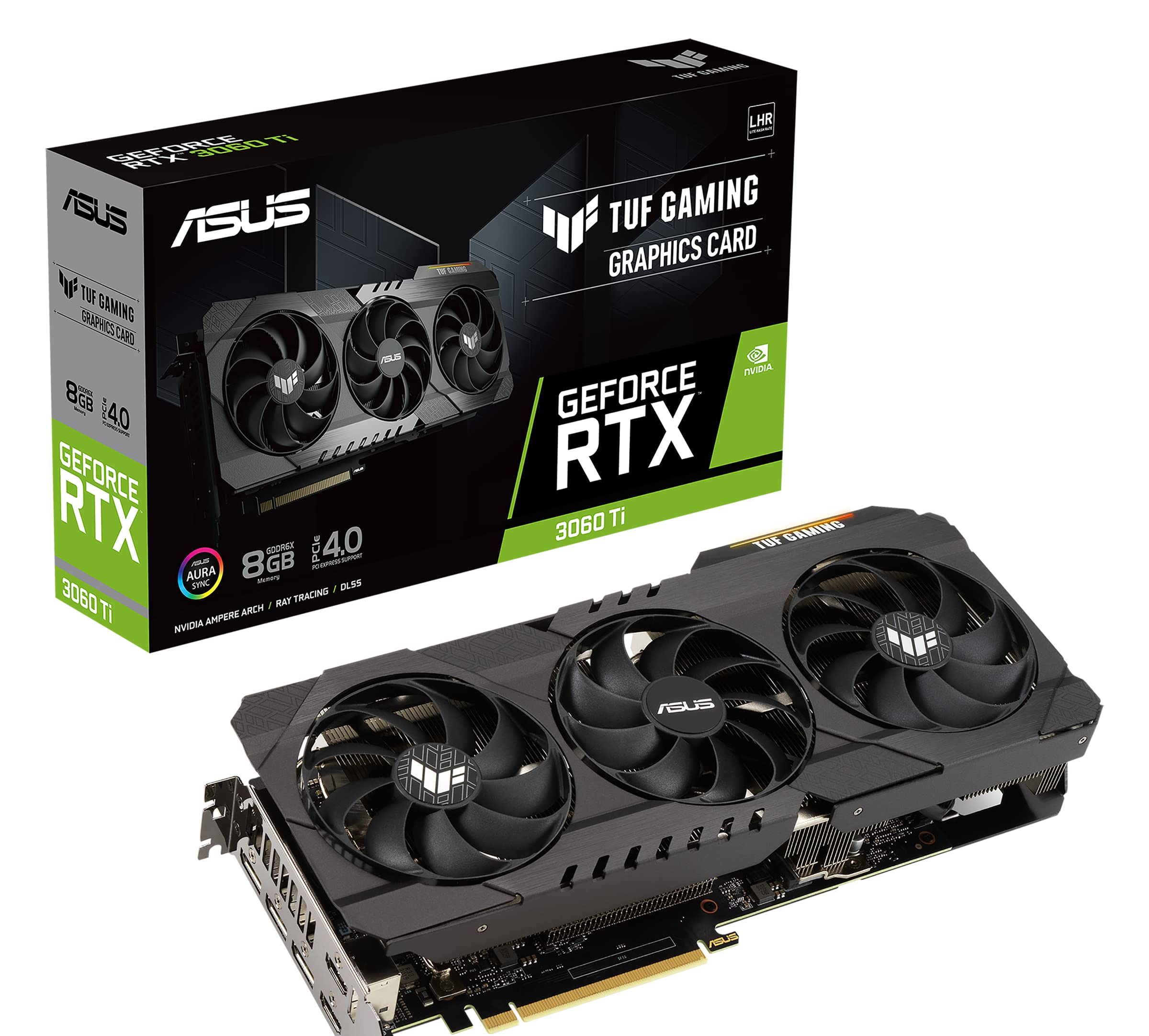 ASUS VCX TUFRTX3060TI8GD6XGAMING GeForce RTX 3060 TI 8GB GDDR6X 256B Retail