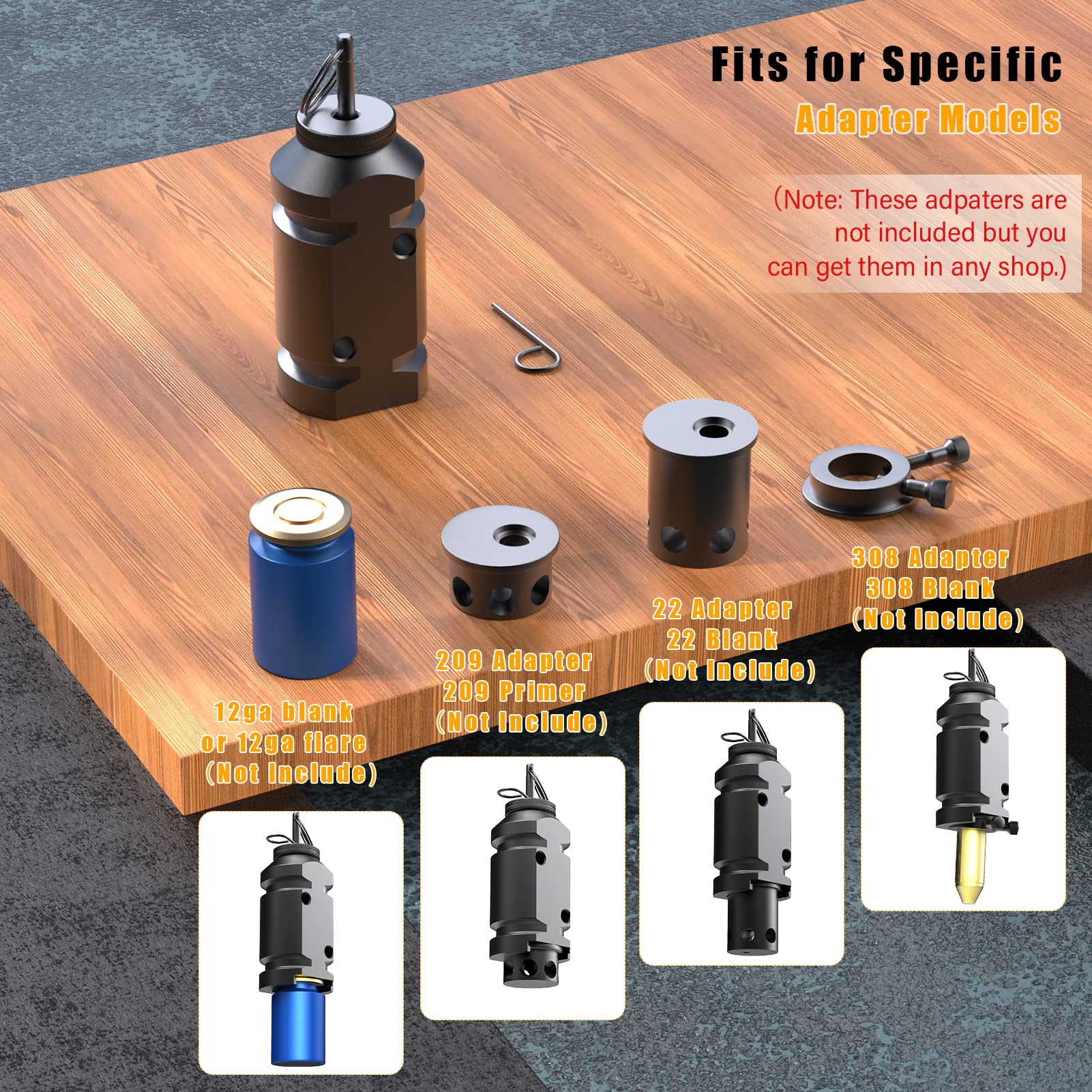 6 Pack Trip Alarm, 12 Gauge Perimeter Trip Alarm, Early Warning Security System For Camping And Property Safety/Bear Deterrent