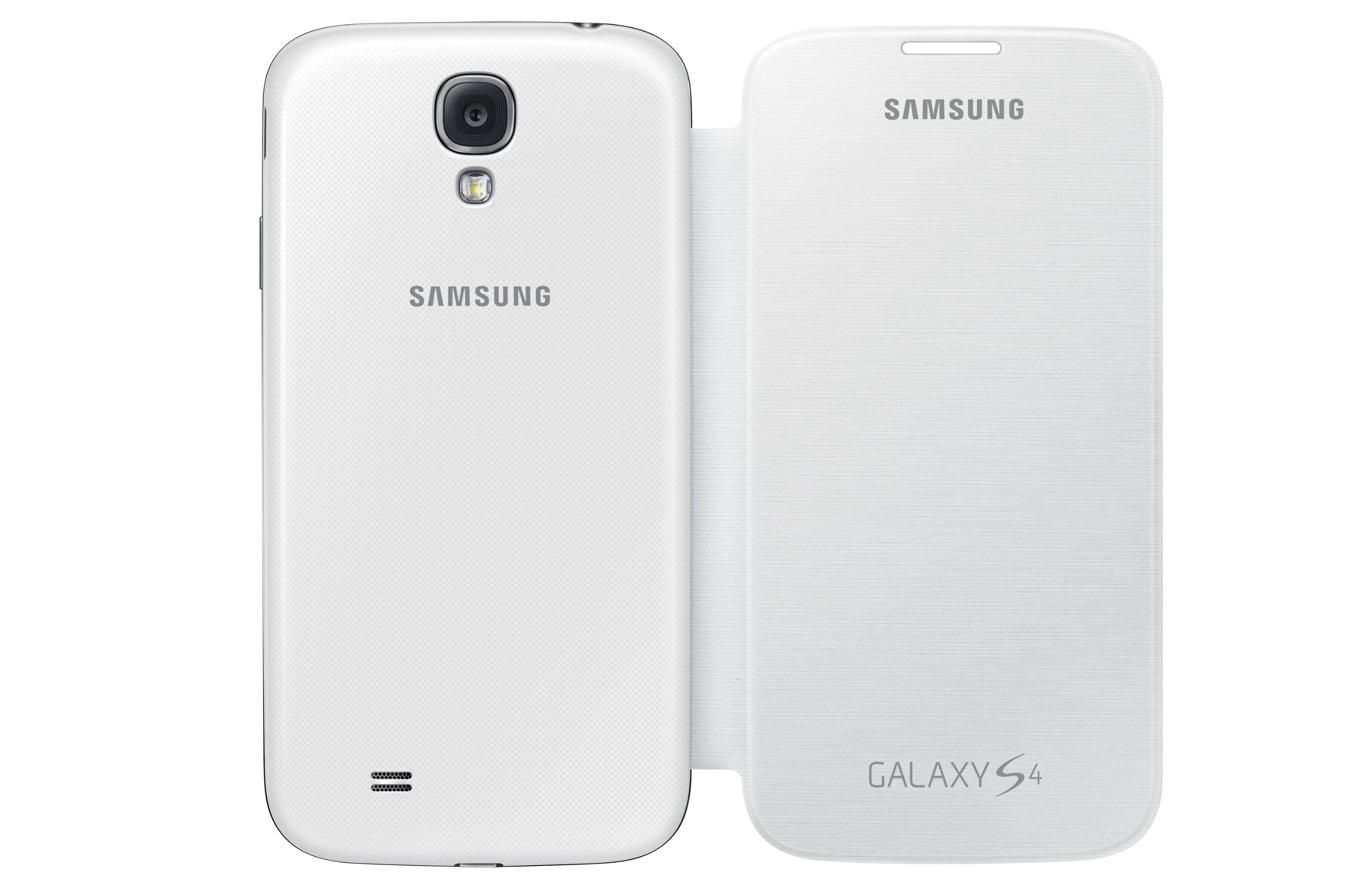 Samsung Galaxy S4 Flip Cover Folio Case (White)