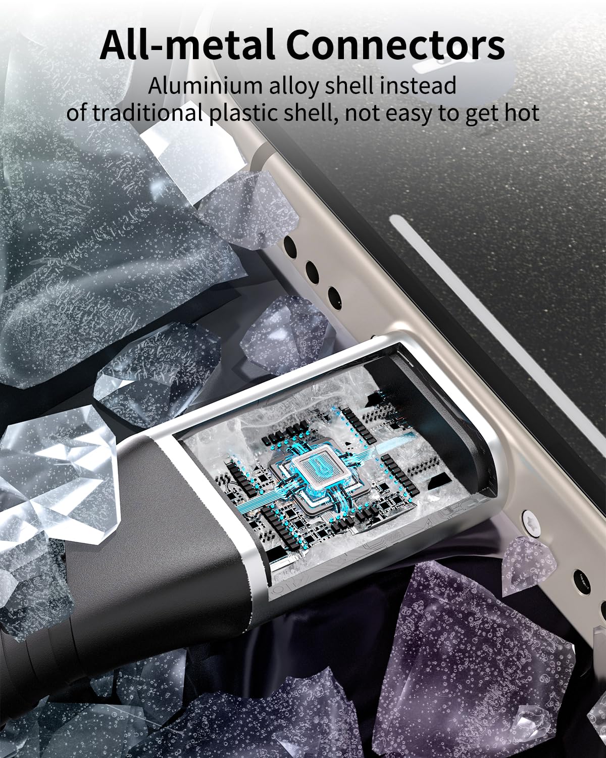 1Ft Usb C To Usb C Cable, 3Pack Short Usb C To C Fast Charging Cable 60W Usb C Cable To Usb C Braided For Iphone 15 Pro Max, Sam