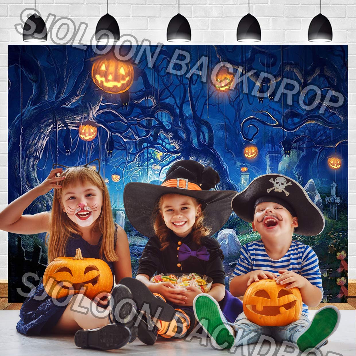 Sjoloon Halloween Backdrops For Photography Halloween Photo Backdrop Halloween Party Decorations Vinyl Background Photography St