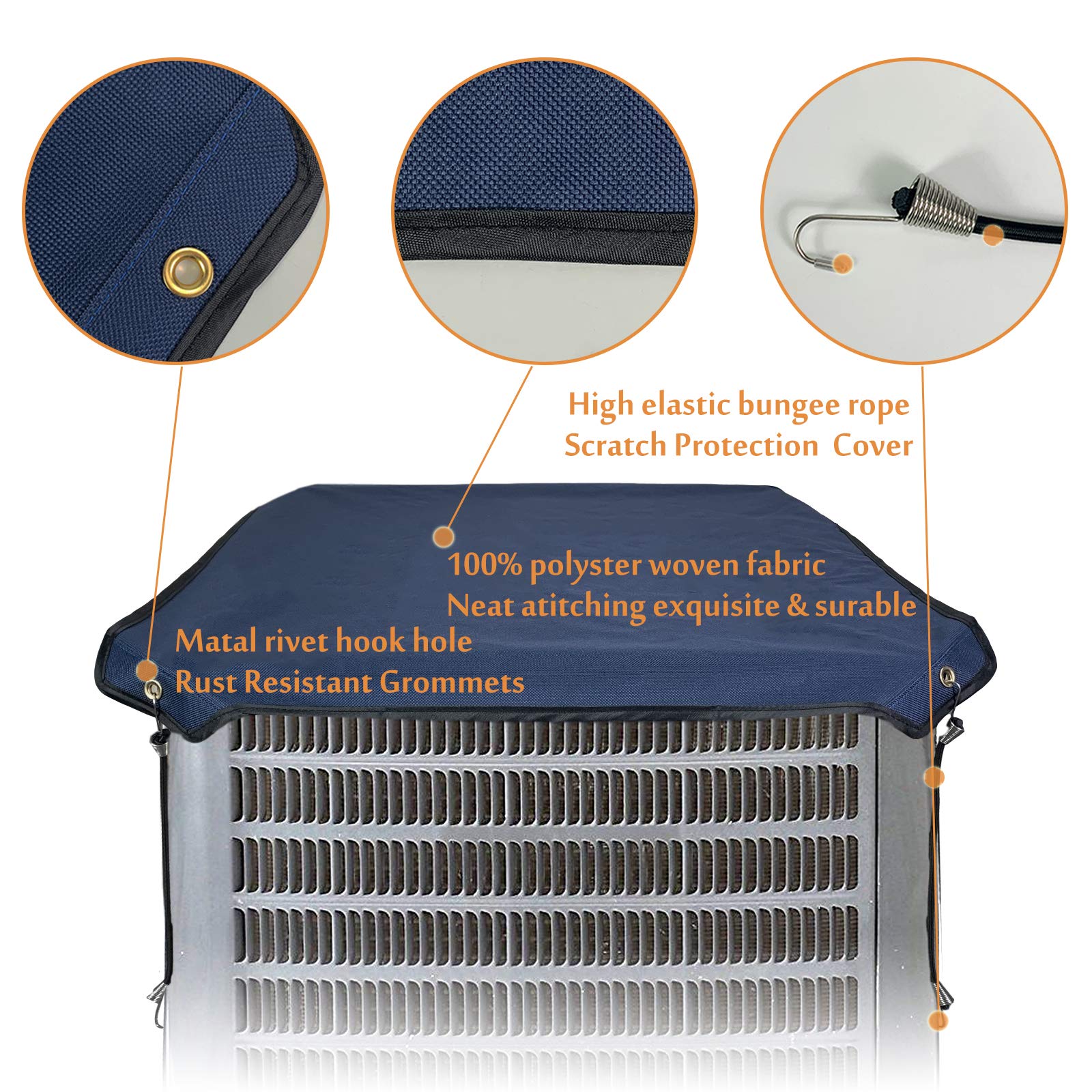 Foozet Air Conditioner Cover For Outside Units, Ac Cover For Central Units, Heavy Duty Winter Top, 32 X 32