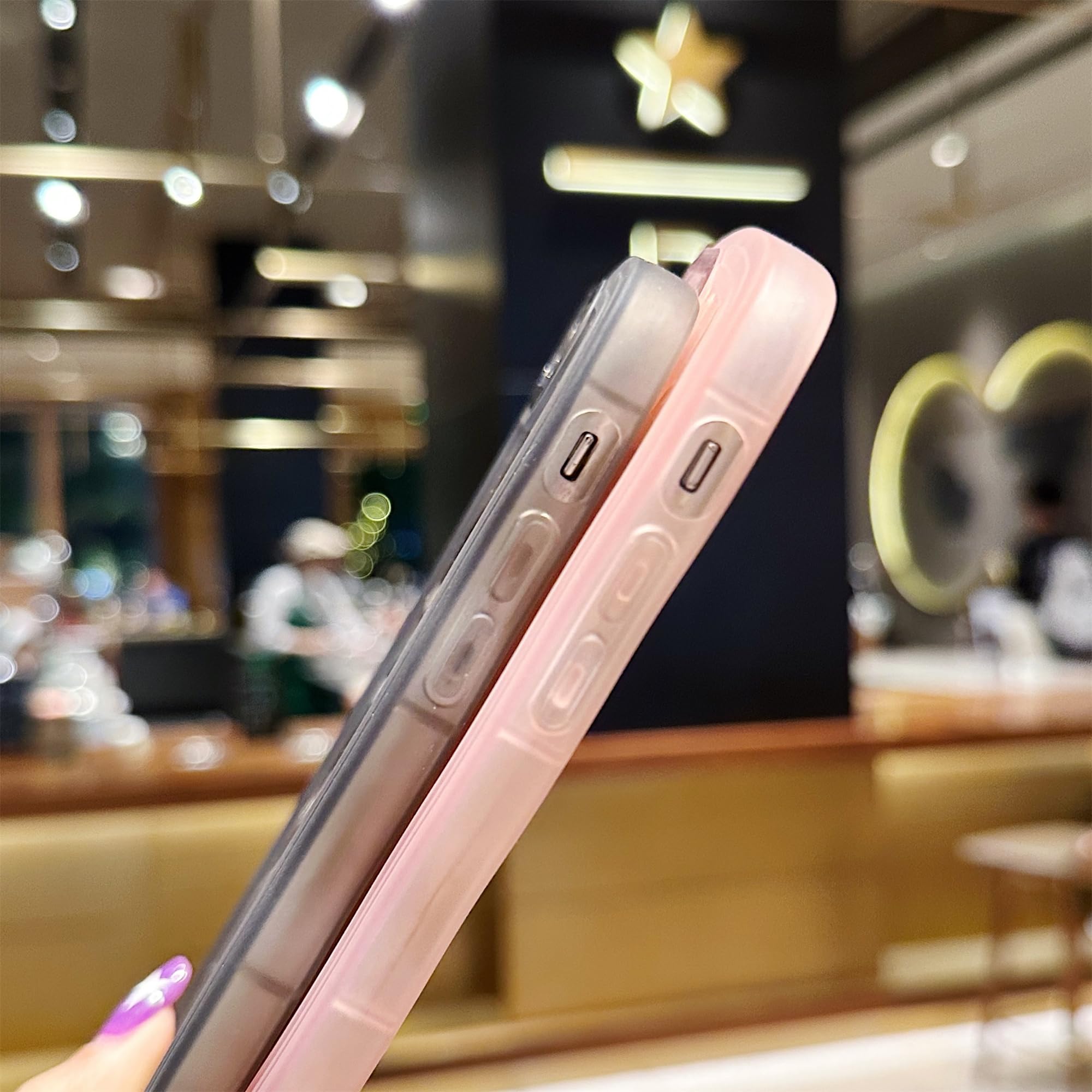 Skylmw Compatible With Iphone 7 Plus/8 Plus Case 5.5'', Cute Kawaii Curly Wave Frame Shape Soft Silicone Shockproof Protective P