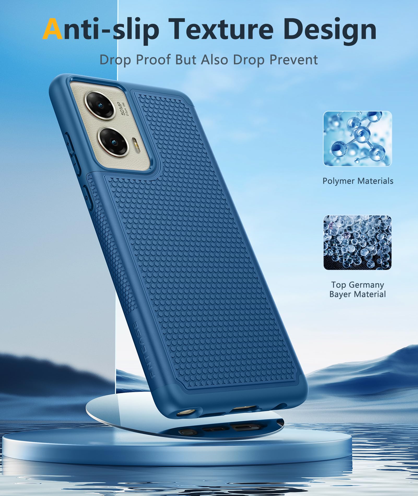 Fntcase For Motorola Moto G Stylus 5G 2024 Case: Dual Layer Protective Heavy Duty Cell Phone Cover Shockproof Rugged With Non Sl