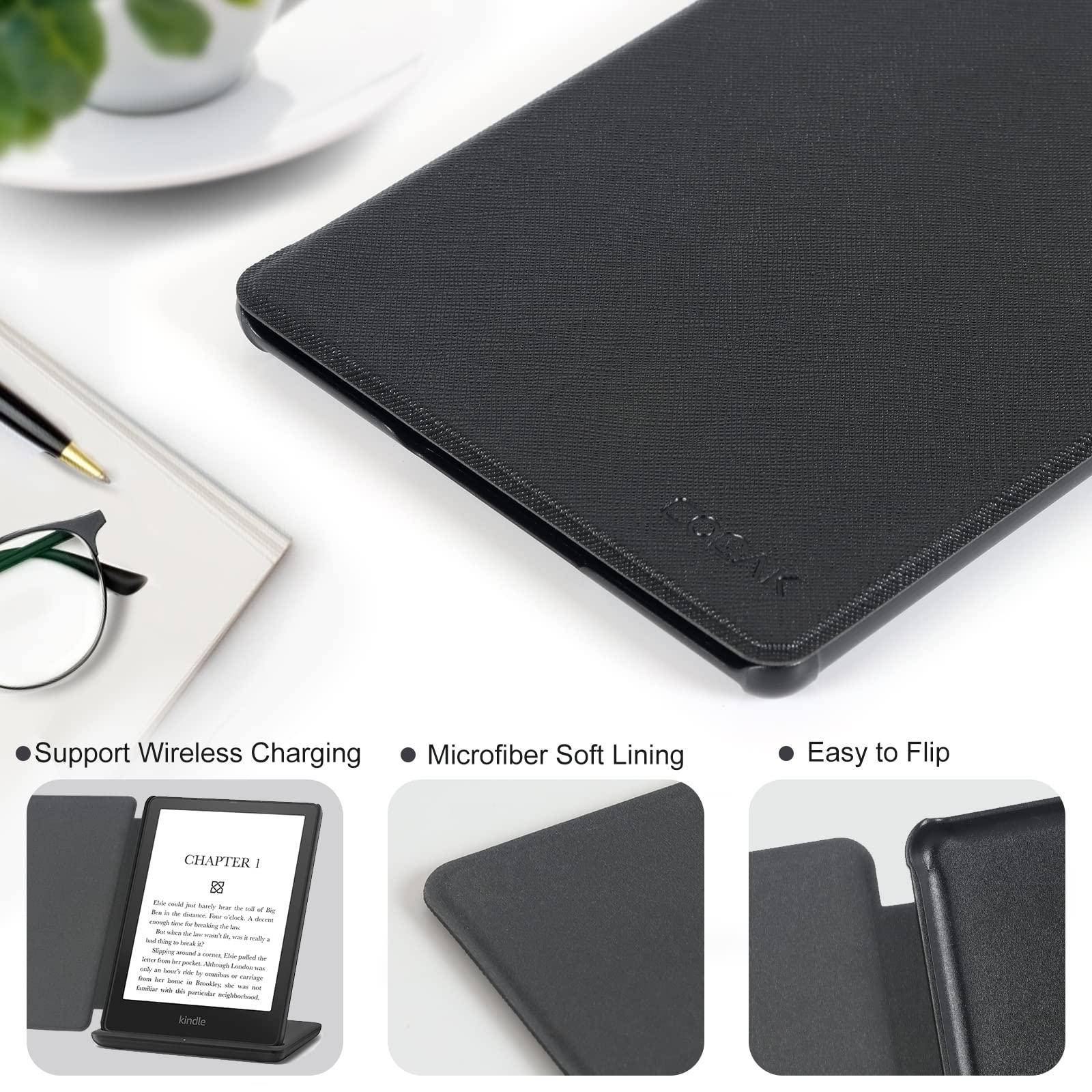 Cobak Case For Kindle Paperwhite   All New Pu Leather Smart Cover With Auto Sleep Wake Feature For Kindle Paperwhite Signature E