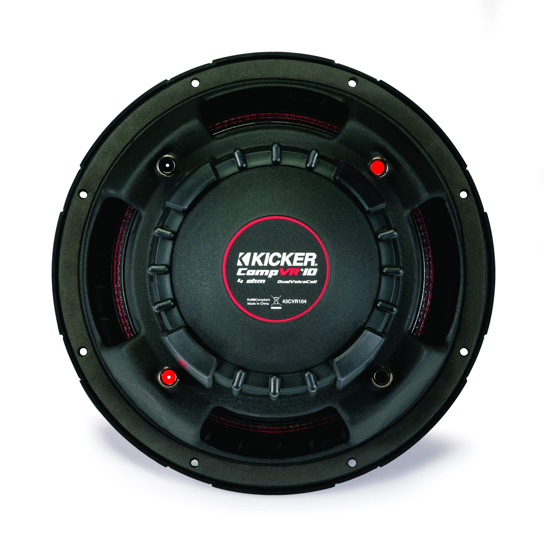 Kicker Compvr 10 Inch (25Cm) Subwoofer, Dvc, 4 Ohm, 350W