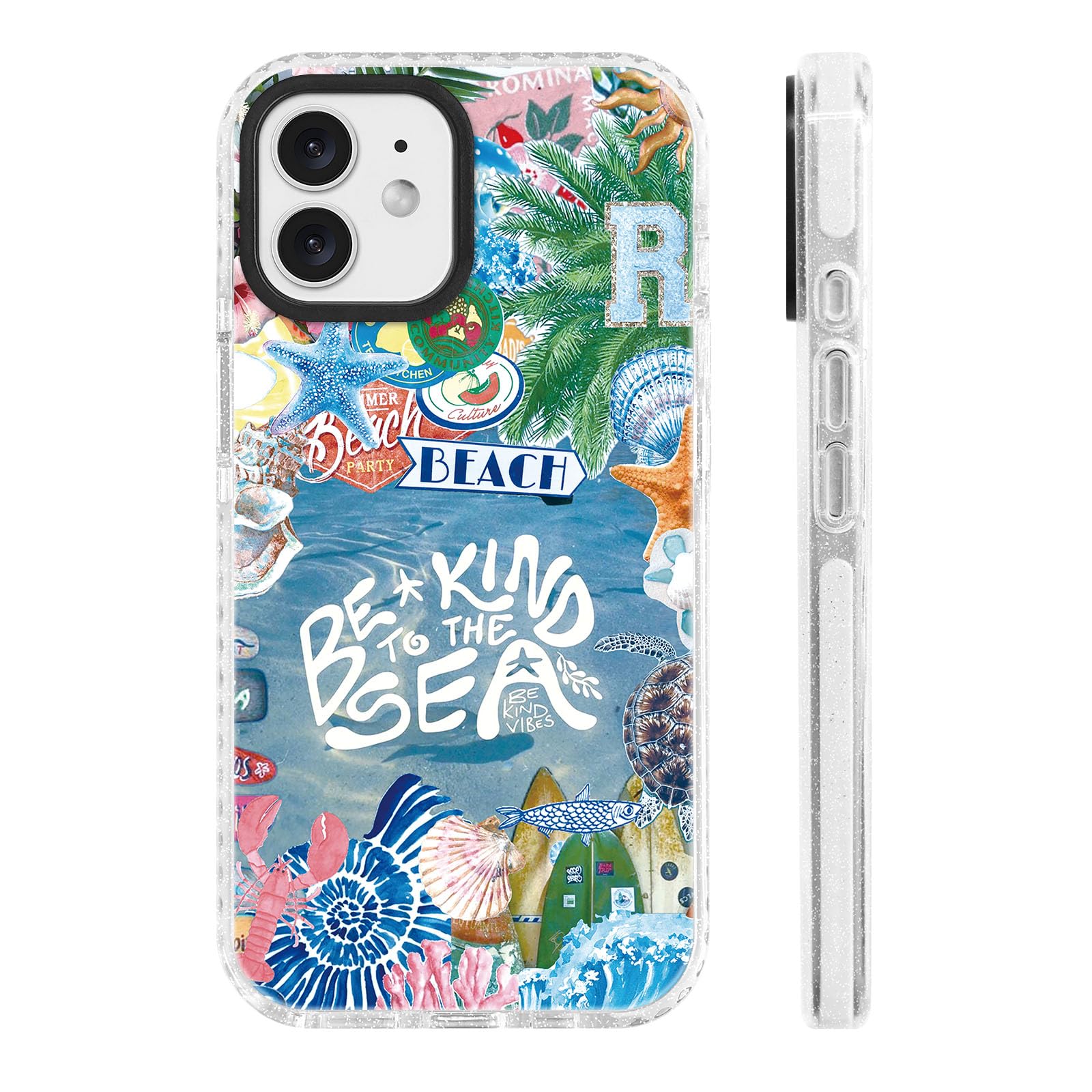 ChiCs-Flaura for iPhone 12 & iPhone 12 Pro Case [Military-Grade Drop Protection/Eco-Friendly Soft TPU Protective/Camera Protecti