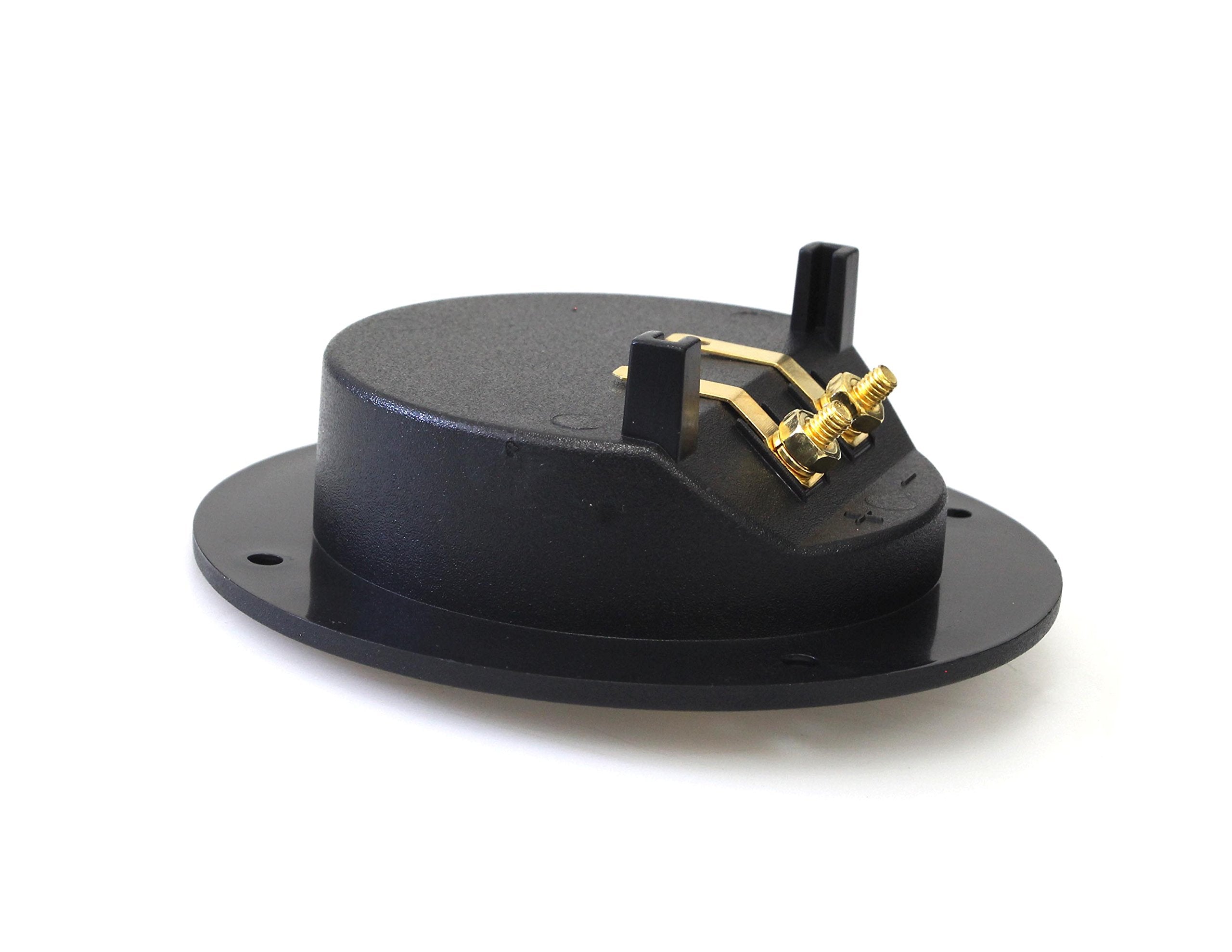 Absolute Usa Rst 450 4 Inch Round Gold Push Spring Loaded Jacks Double Binding Post Speaker Box Terminal Cup