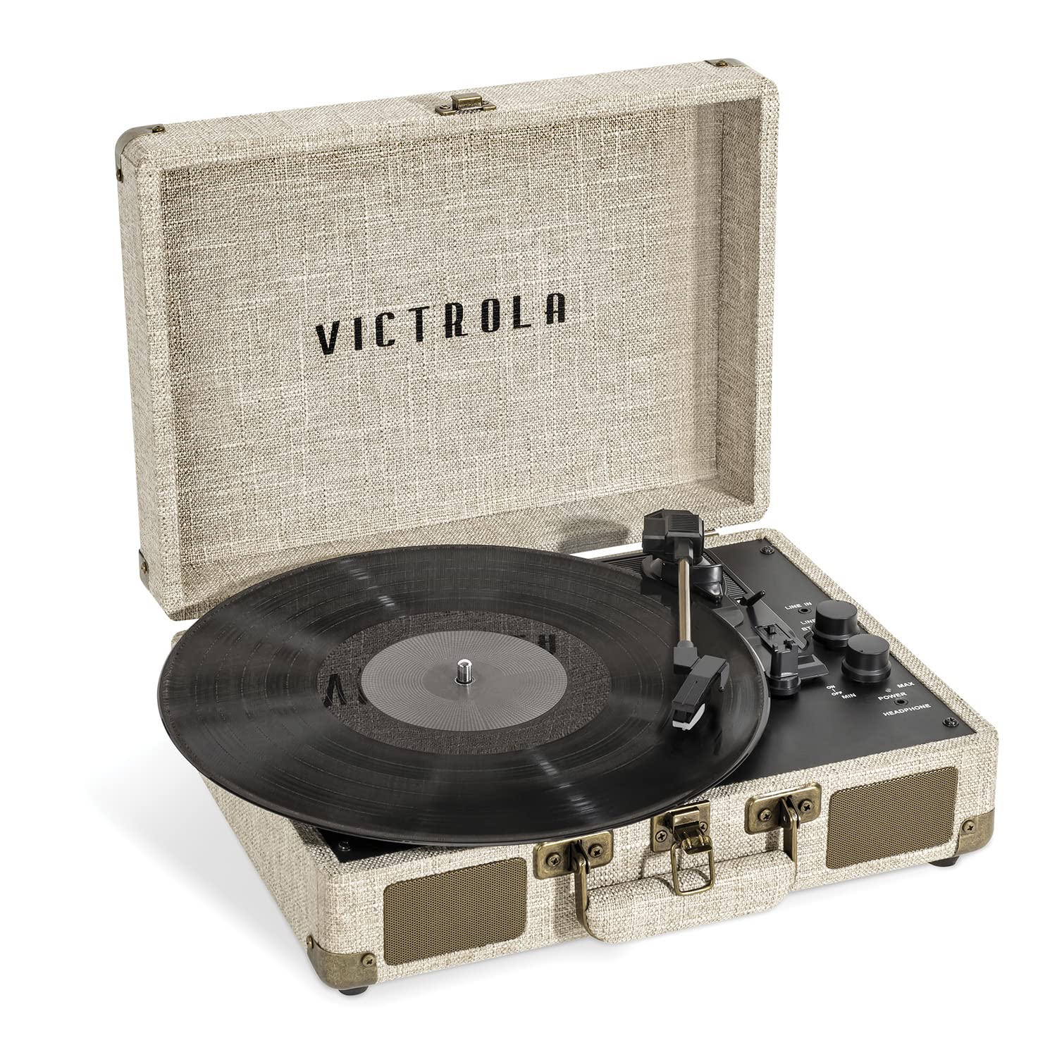 Victrola Journey+ Signature Turntable Record Player   33 1/3, 45 & 78 Rpm Suitcase Vinyl Record Player, Bluetooth Connectivity &