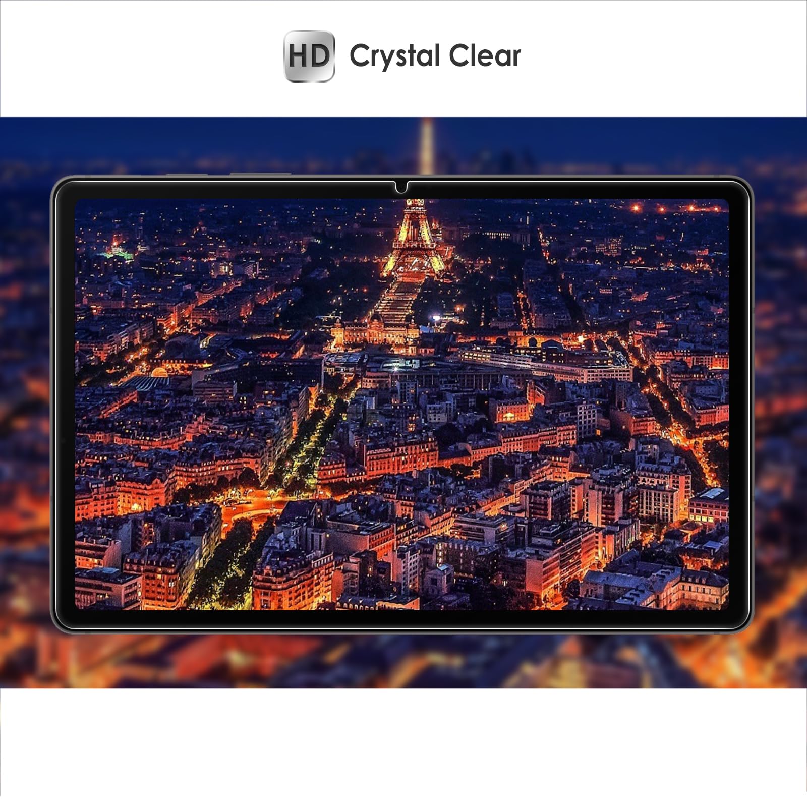 Wd&Cd 2 Pack Screen Protector Compatible With Samsung Galaxy Tab S9 Fe 10.9 Inch / S9 11 Inch, Tempered Glass Film Replacement F