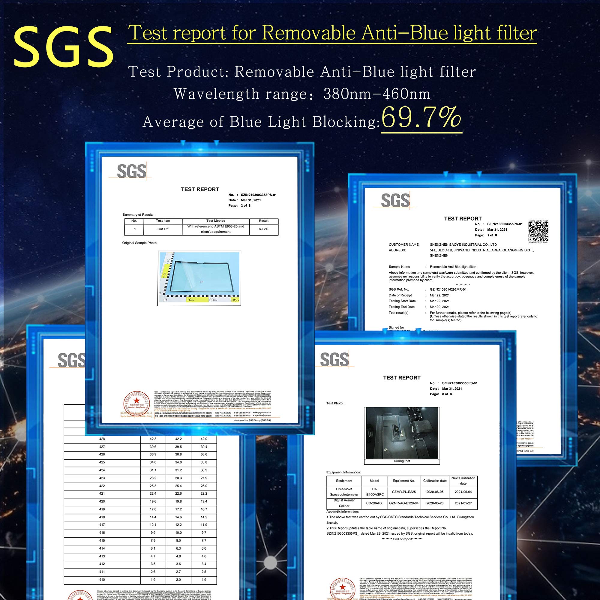 Filmext For Microsoft Surface Pro X/Surface Pro 8/Surface Pro 9/Surface Pro 10 Anti Glare Anti Blue Light Screen Protector Filte