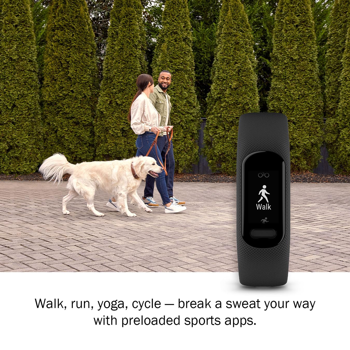 Garmin Vivosmart 5 Fitness Tracker | Long-Lasting Battery, Wrist Heart Rate, Sleep Tracking, Smart Notifications, Compatible Wit