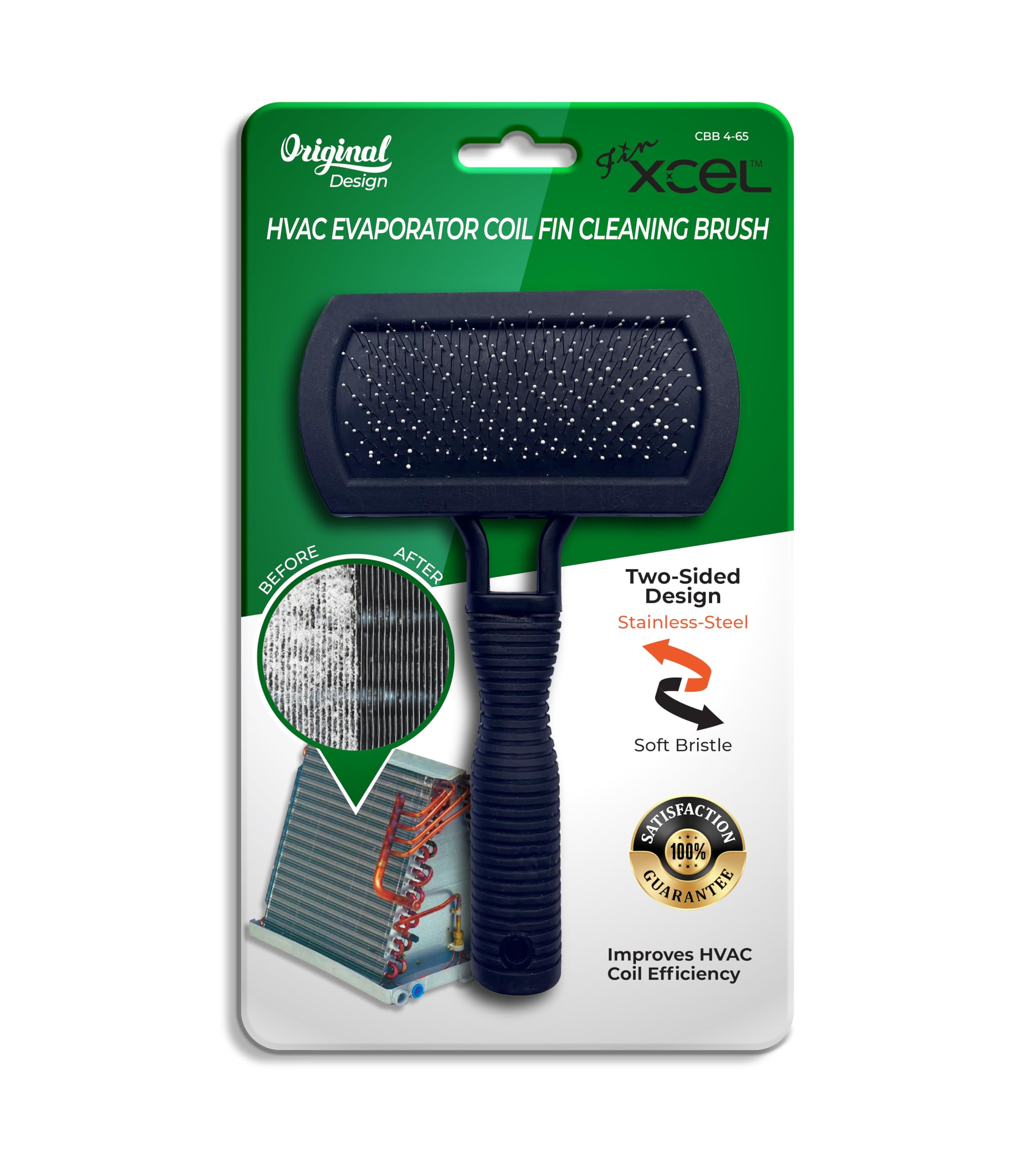 Next Generation Air Conditioner Evaporator Coil Fin Cleaning Brush V2 (Double Sided)   By Xcel