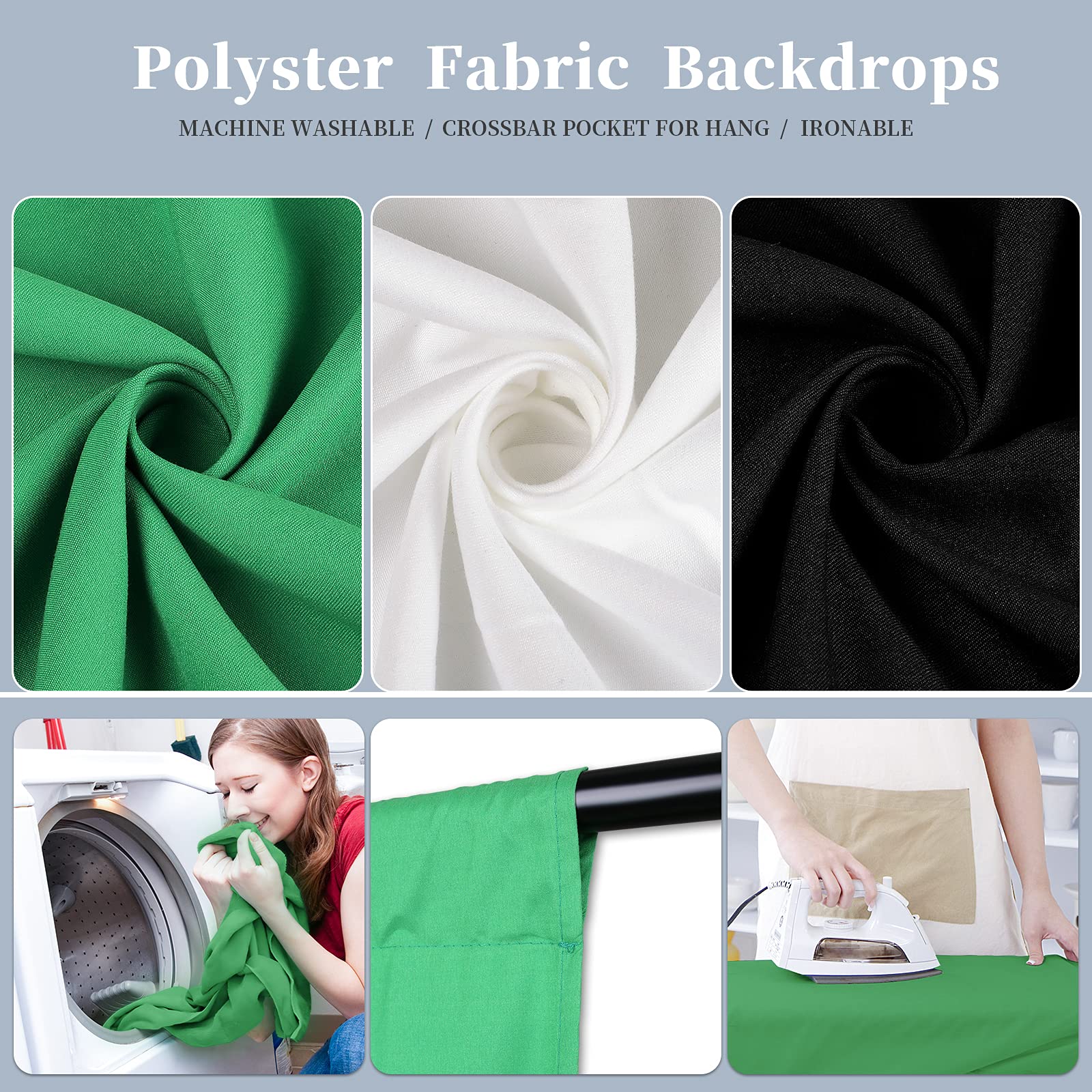 Kshioe Photo Lighting Kit, 2M X 3M/6.6Ft X 9.8Ft Background Support System And 900W 6400K Umbrellas Softbox Continuous Lighting