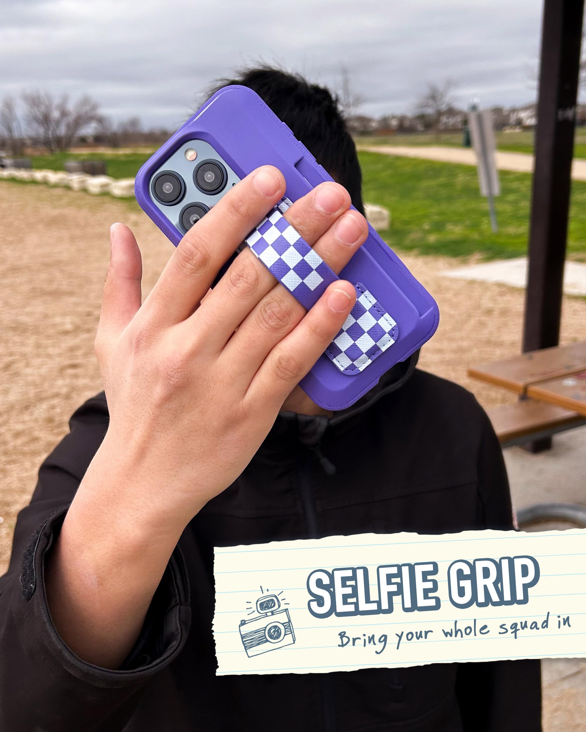 Smartish Phone Grip Loop   Prop Tart   Pop Out Finger Strap And Holder With Kick Stand [Compatiable With All Iphone And Android