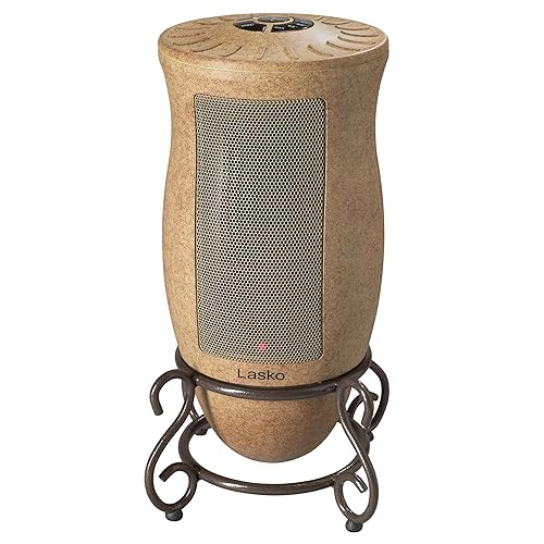 Lasko 6405 Space Heater, Designer Oscillating, Gold