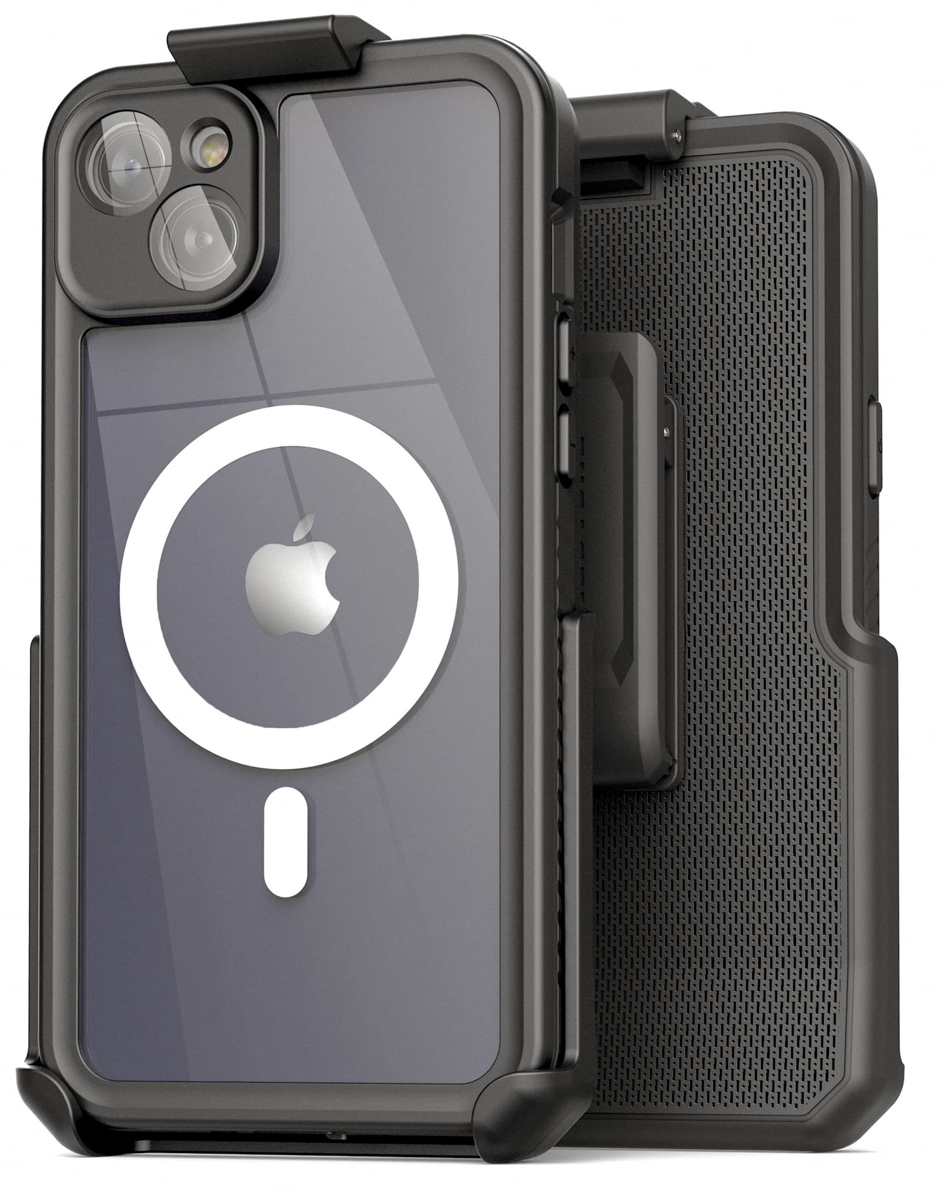 Encased Waterproof Case for iPhone 14 with Belt Clip Holster (Compatible with MagSafe)
