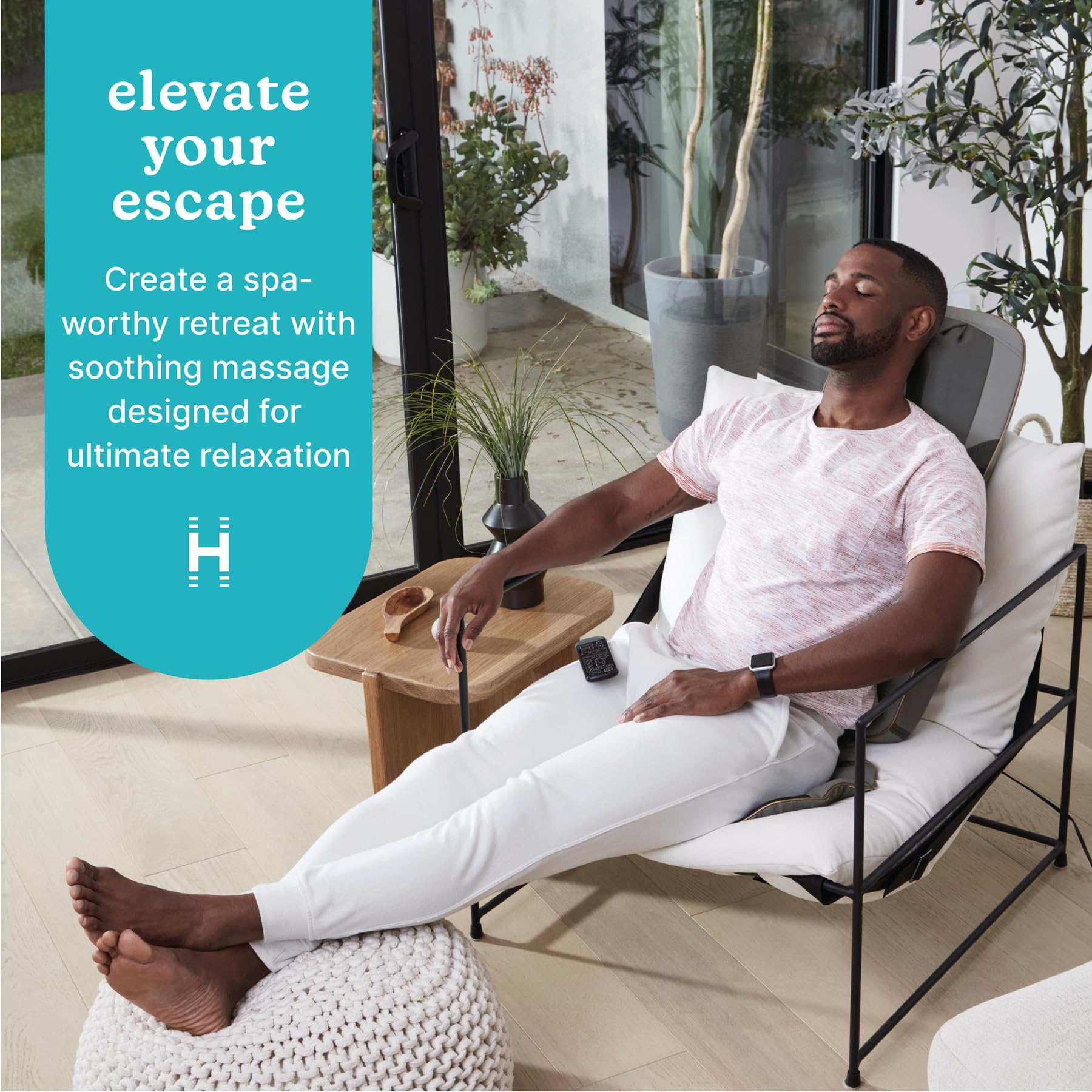 Homedics Back Massager With Heat, Shiatsu Elite Ii Heated Neck And Back Massage Cushion. 3 Different Massage Styles And 3 Massag