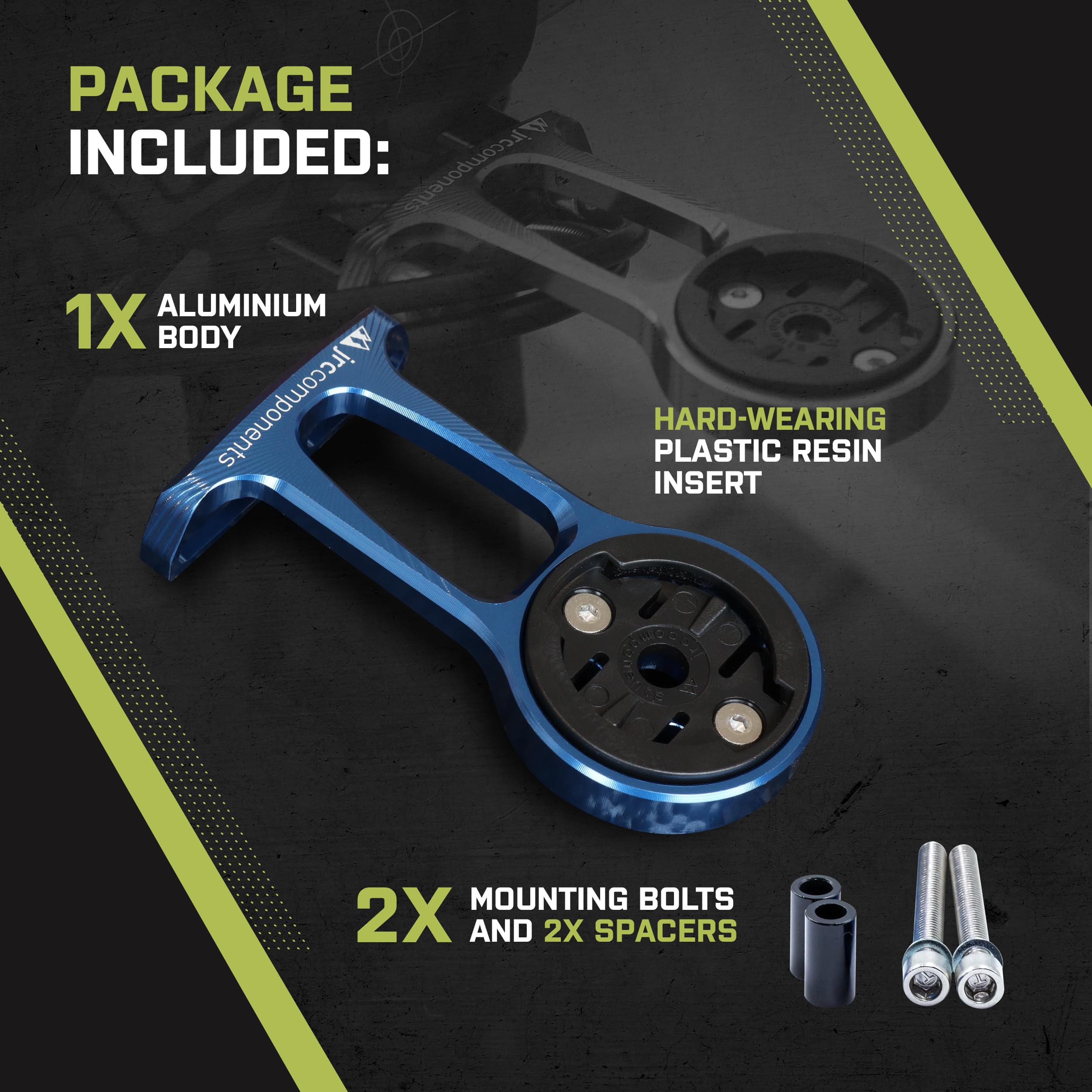 Jrc Components Stem Out Front Mount | Compatible With Garmin Edge Series Devices | Lightweight Cnc 6061 Aluminium Body   Silver