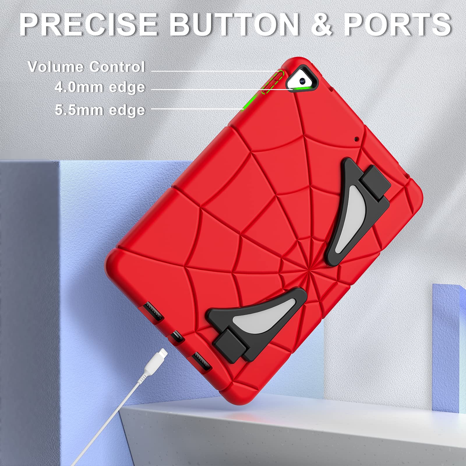 Auizotl Kids Cases For Ipad 9Th Generation, Ipad 8Th / 7Th Generation Case, For Ipad 10.2 Case With Sturdy Kickstands, Heavy Dut