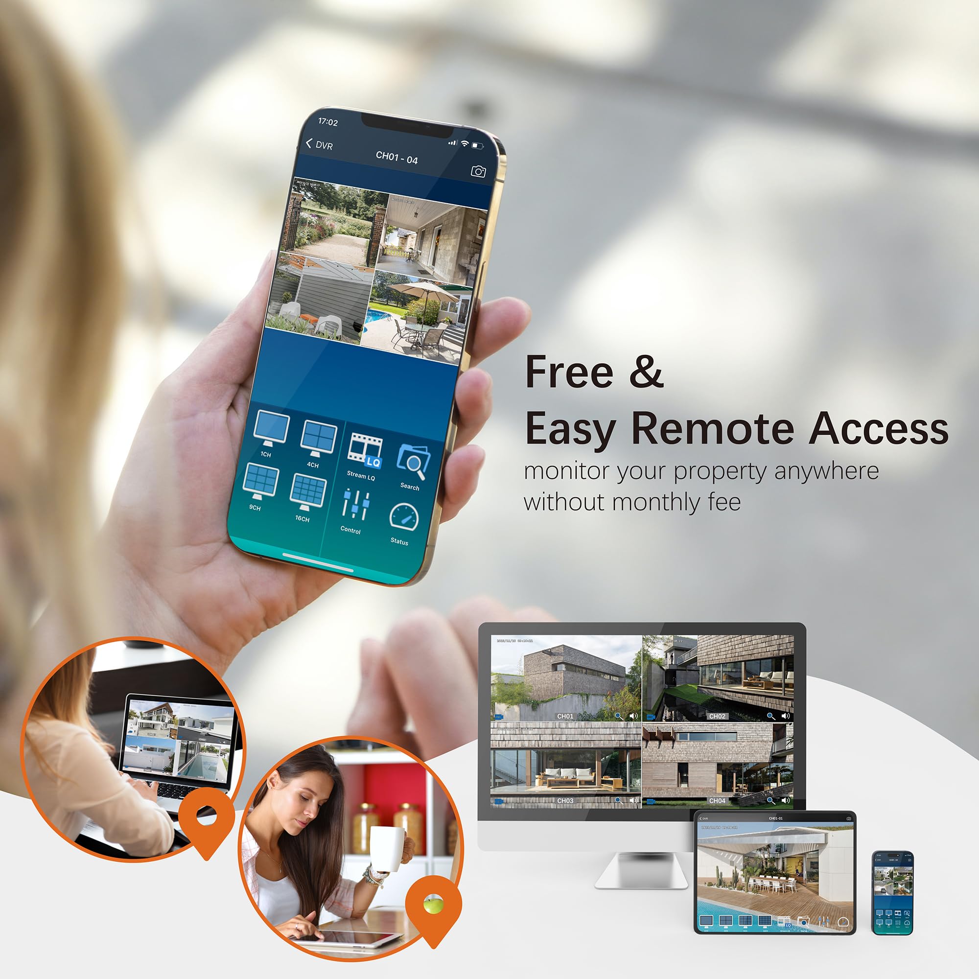 Tigersecu Super Hd 1080P 16-Channel Hybrid 5-In-1 Dvr Security Recorder With 2Tb Hard Drive, For Up To 5Mp Tvi/Ahd/Cvi/Analog An