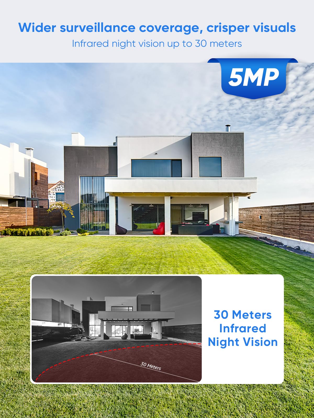 Sannce 1080P Poe Security Camera System With 4Pcs 1920Tvl Outdoor Cctv Cameras, Easy Poe Installation, Real Plug & Play Network Video Xpoe Surveillance System,No Hard Drive