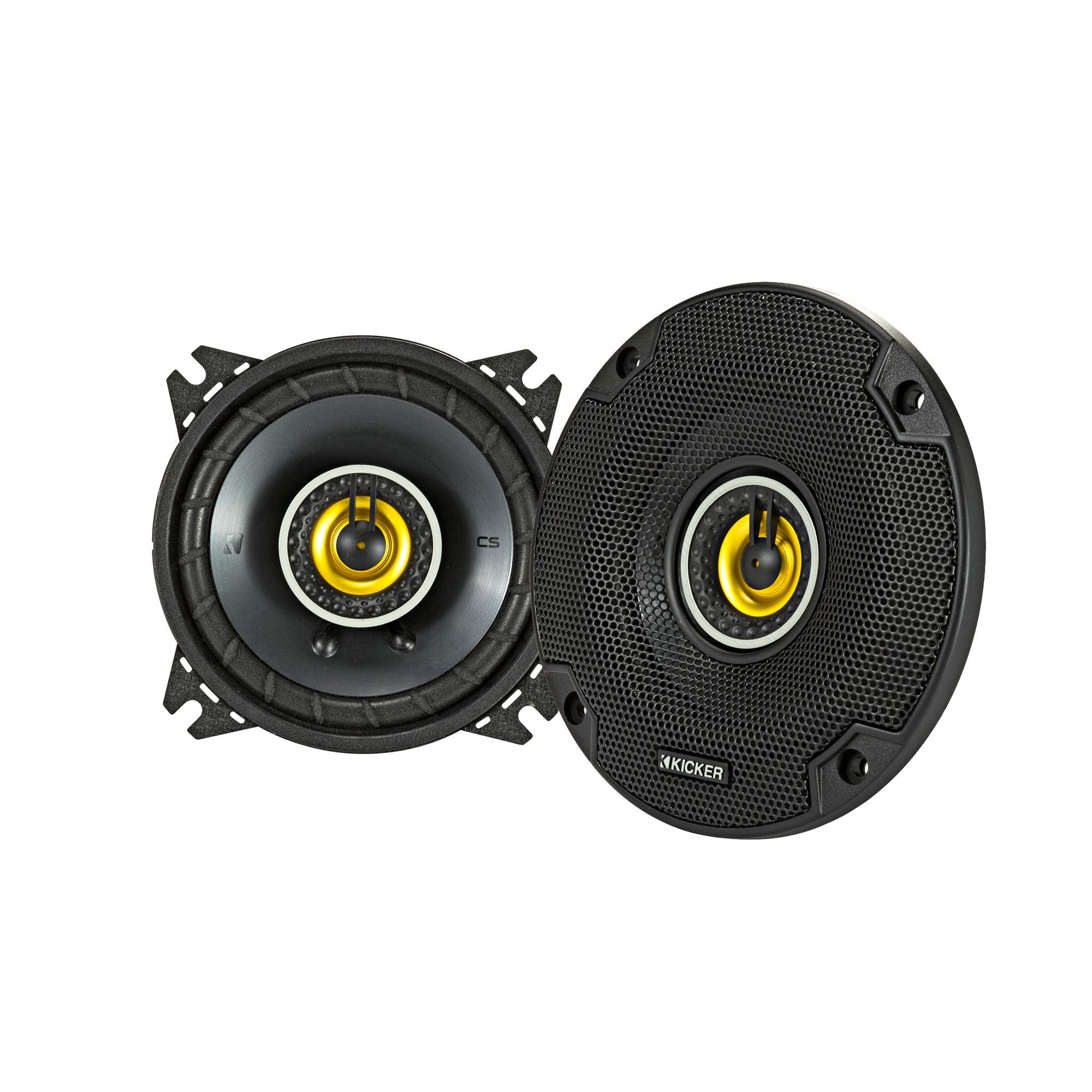 Kicker 46Csc44 Cs Series Csc4 4 Inch (100Mm) Coaxial Speakers, 4 Ohm (Pair)