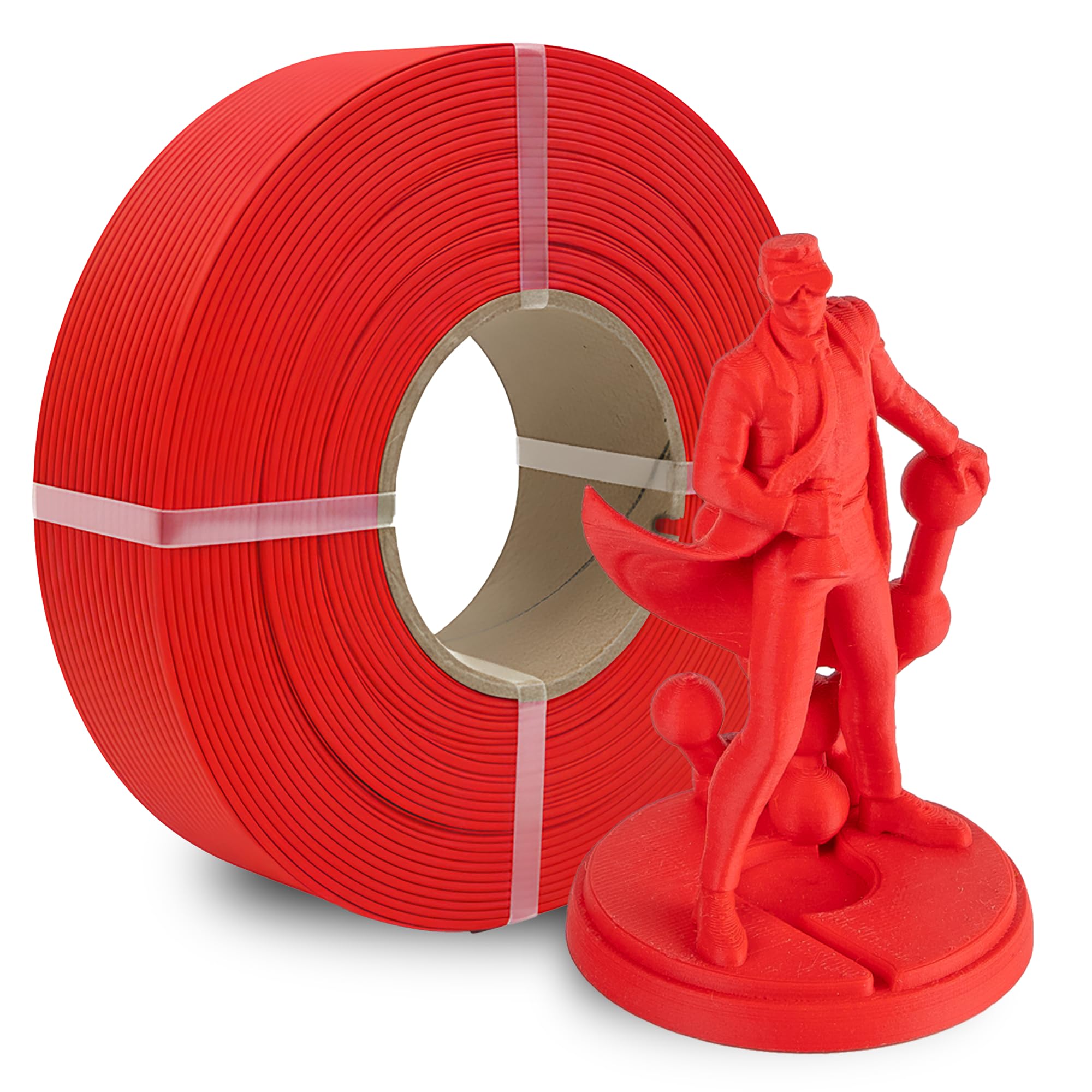 Polymaker Panchroma Refill Spool Matte Lava Red PLA 3D Printing Filament Refill, Compatible with All Reusable Spools and All Maj