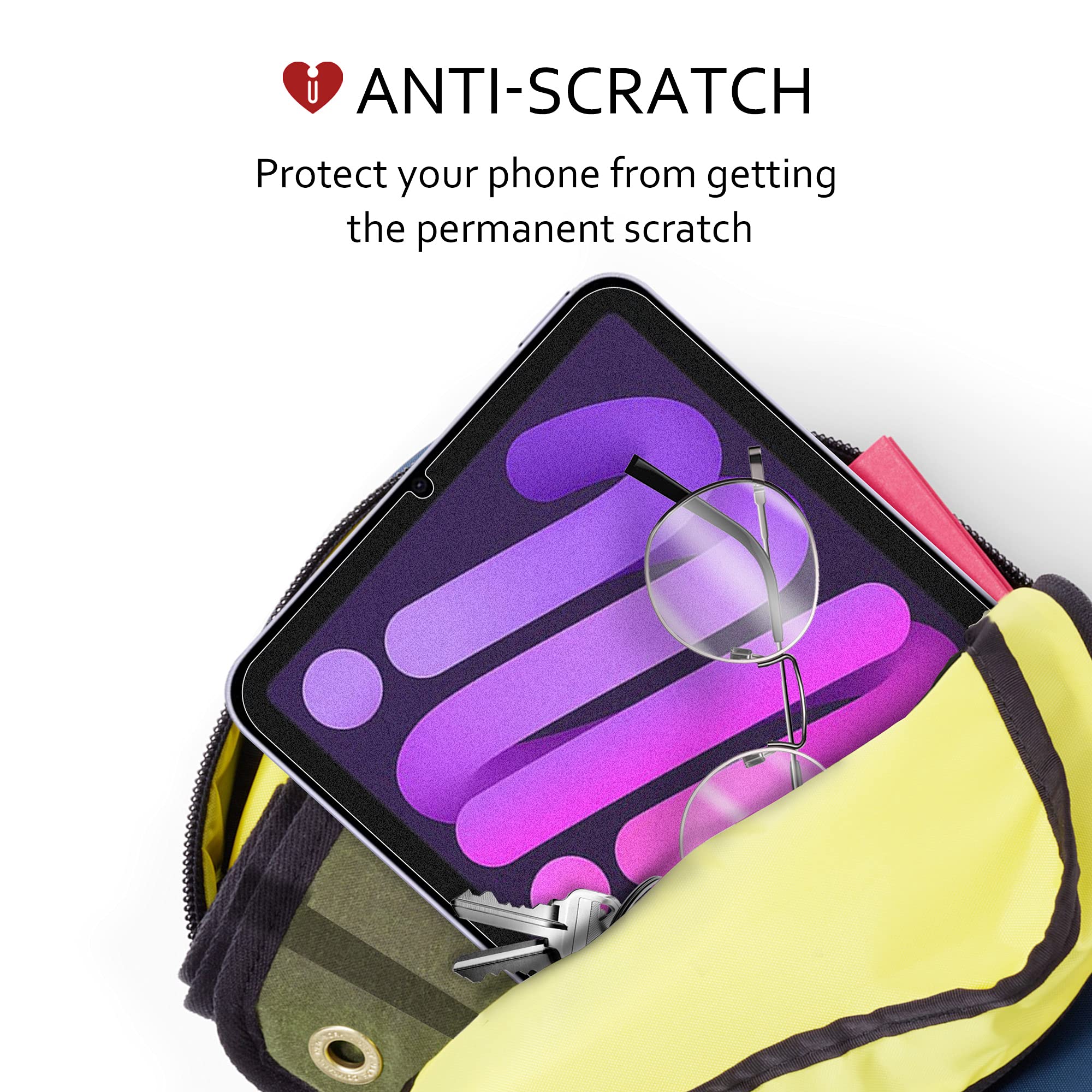 Icarez Anti Glare Matte Screen Protector For Ipad Mini 6 2021 8.3 Inch Paper Feeling Reduce Fingerprint Bubble Free With Hinge I