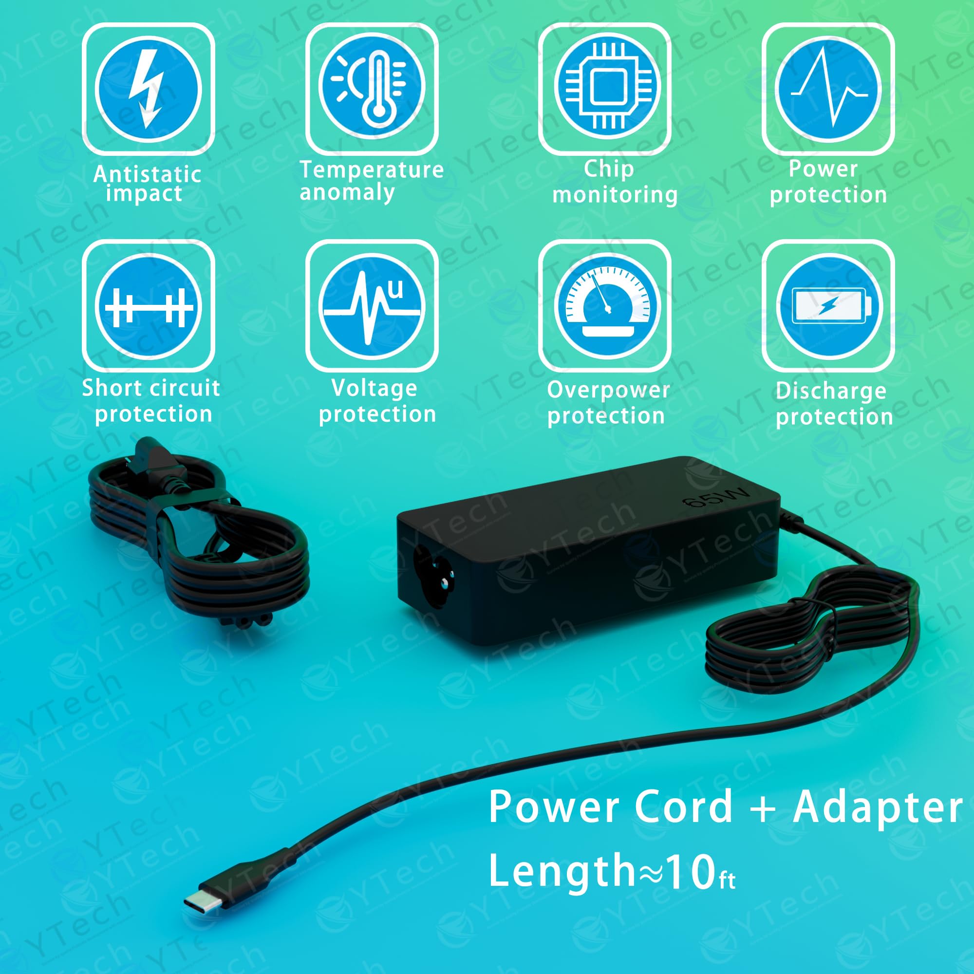 65W Usb C Laptop Charger Fit For Lenovo Thinkpad X280 X380 X390 L390 E480 E495 E580 E590 T480 T490 T580 Yoga L13 7I C740 920 C930 C940 Lenovo Laptop Charger Applies To 45W Chromebook Charger Usb C