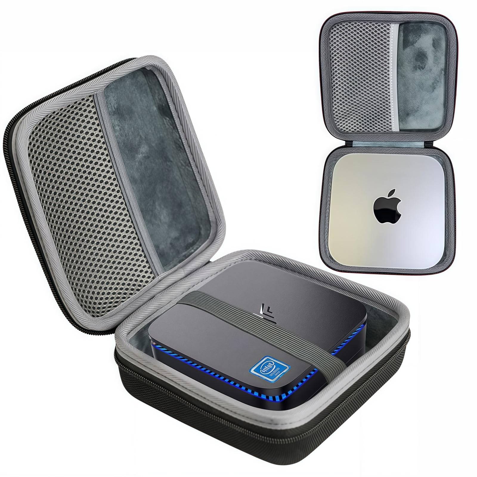 Maoershan Hard Travel Protective Case For Apple 2024 Mac Mini M4 Chip & Kamrui Mini Pc Windows 10 Pro/Win 11 Pro 8Gb Ram Desktop