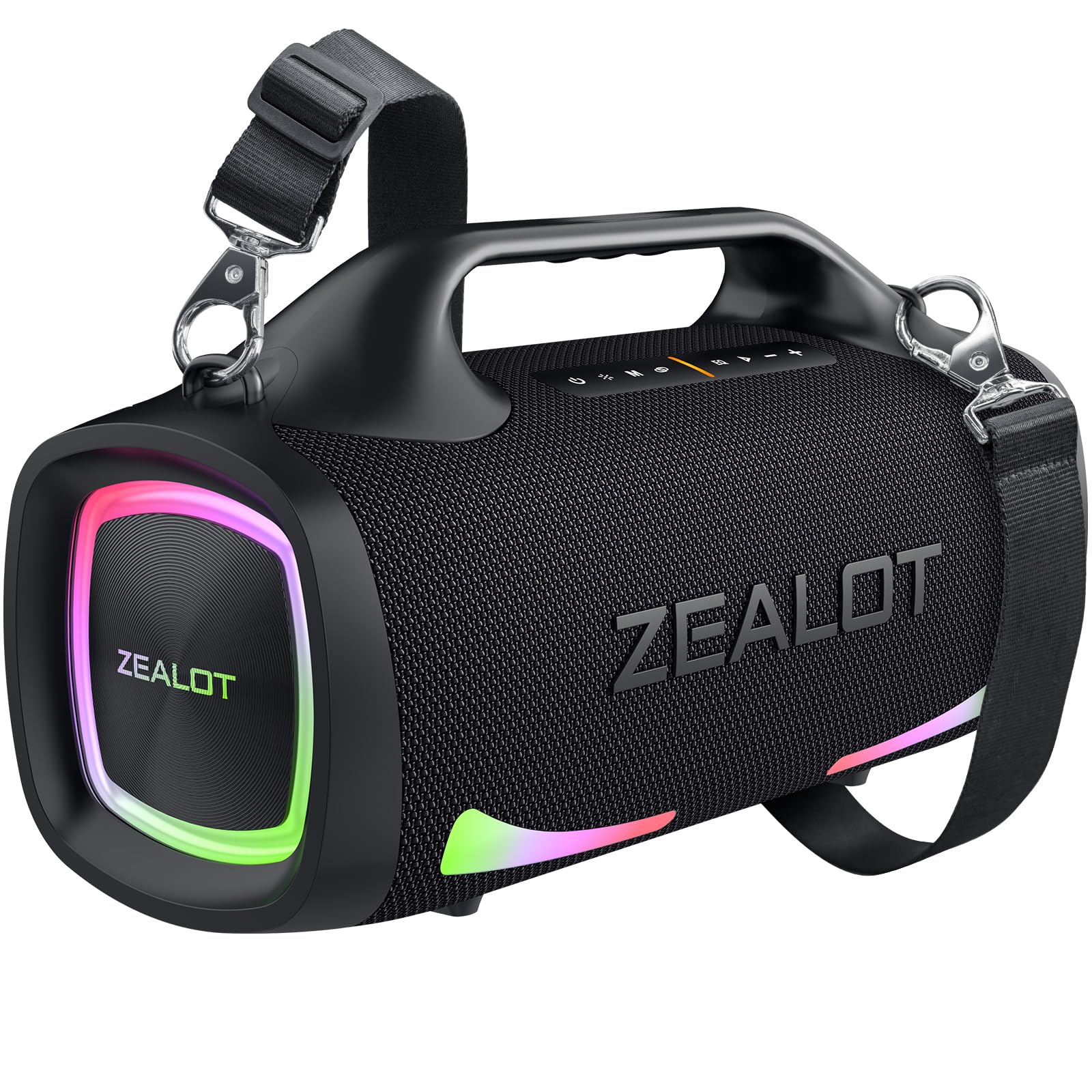 Zealot Bluetooth Speaker,100W Booming Sound Speakers Bluetooth Wireless, Dual Pairing, Xbass, Bluetooth 5.3, 24000Mah Power Bank, Portable Outdoor Waterproof Speaker For Camping, Beach, And Party