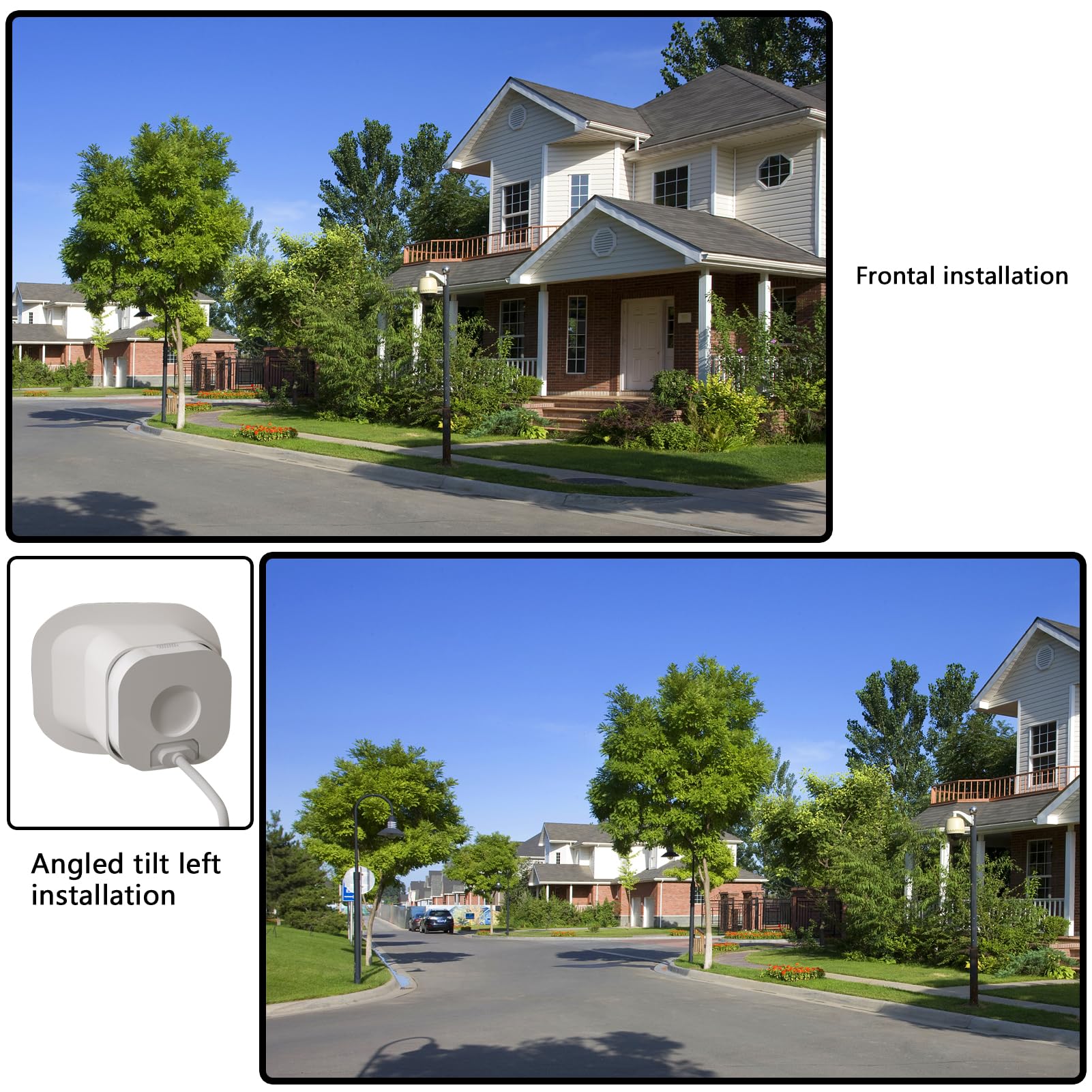 Teccle Angled Window Mount Bracket For Blink Mini, 20 Degrees Tilt, Up/Down/Left/Right, Tilt Viewing Angle