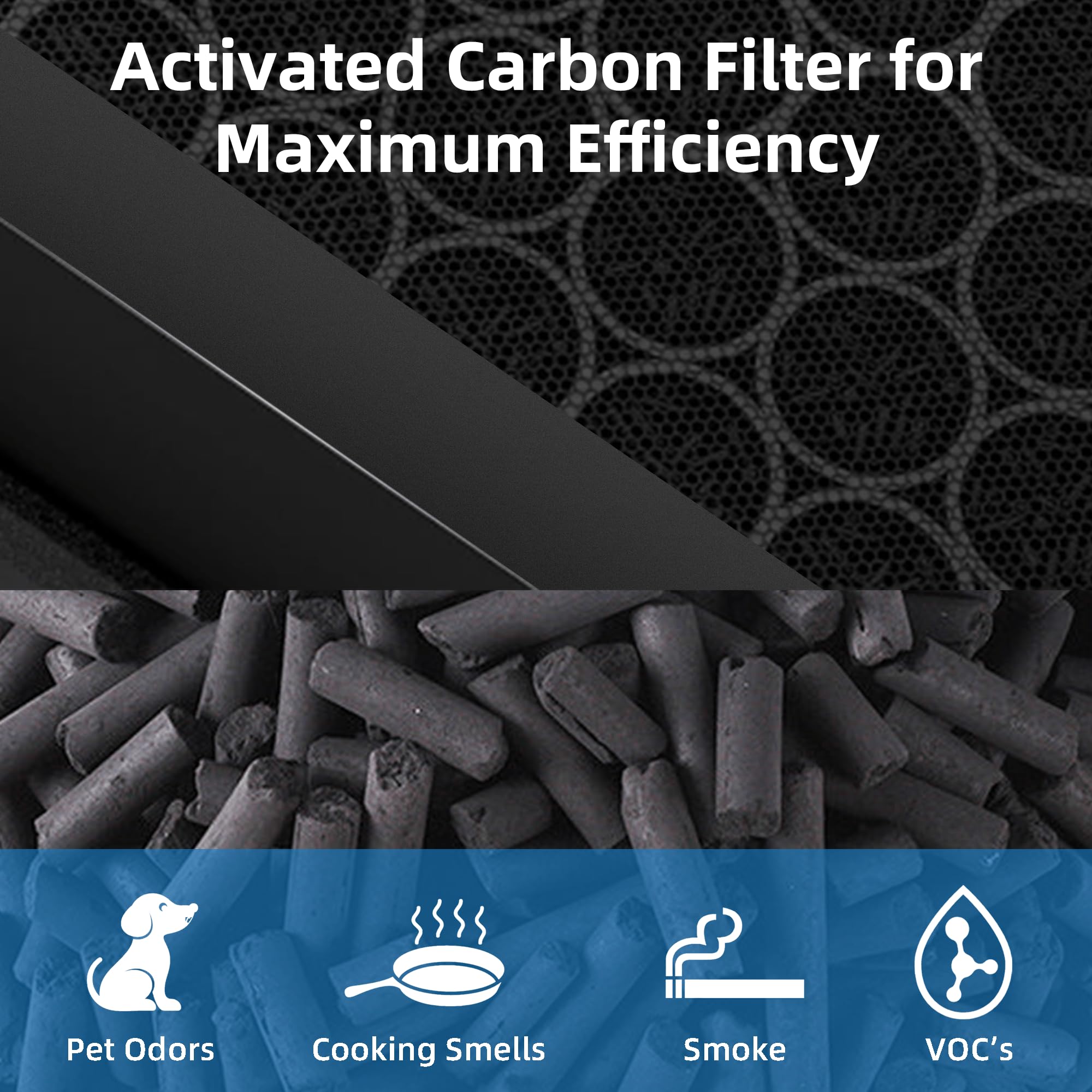 Vital 200S Replacement Filter For Levoit Vital 200S Air Purifier, 3 In 1 True Hepa And High Efficiency Activated Carbon Filter,