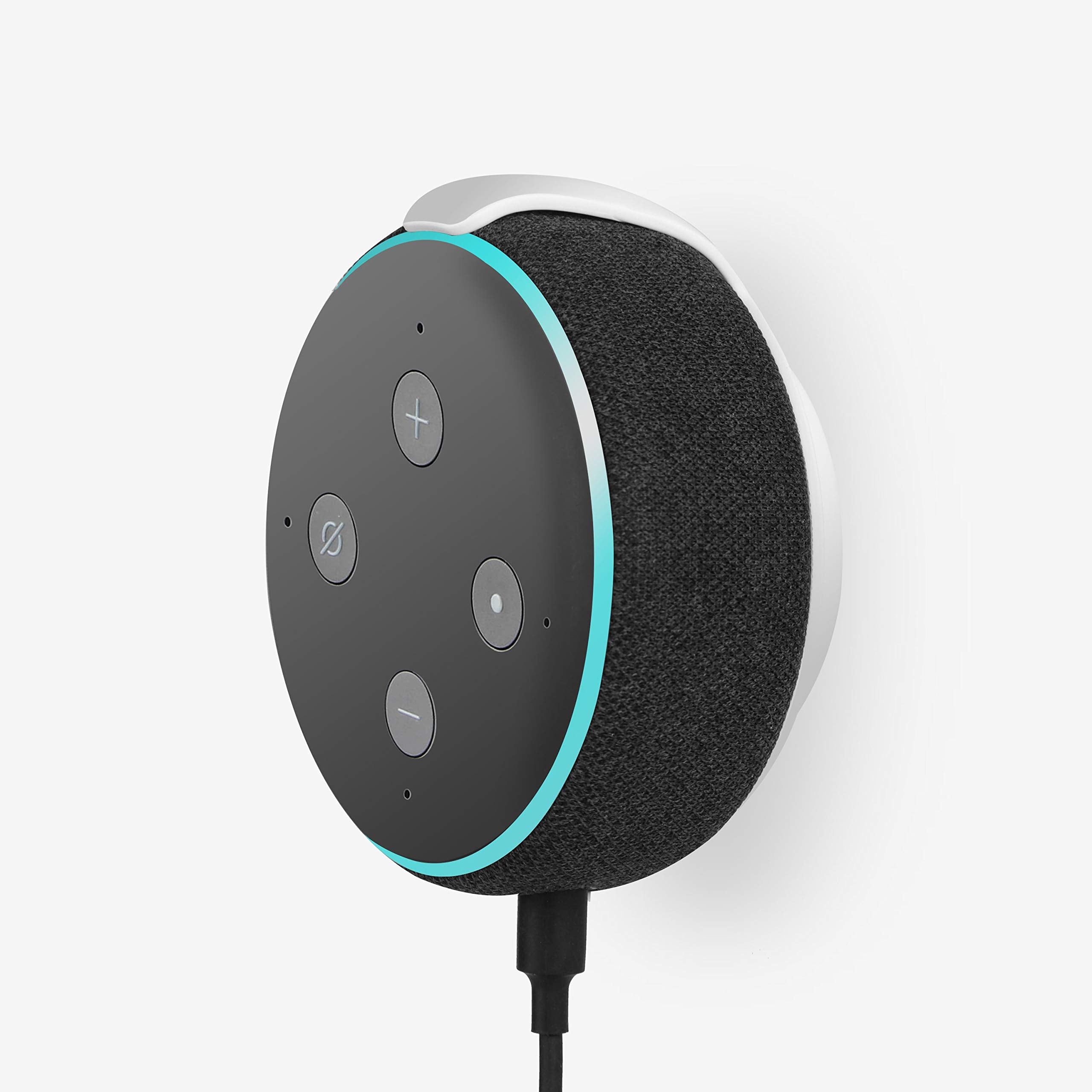 Haioulun Outlet Wall Mount Holder, Speaker Mount For Echo Dot 3, Smart Speaker Wall Holder Stand With Cord Management For Dot 3R