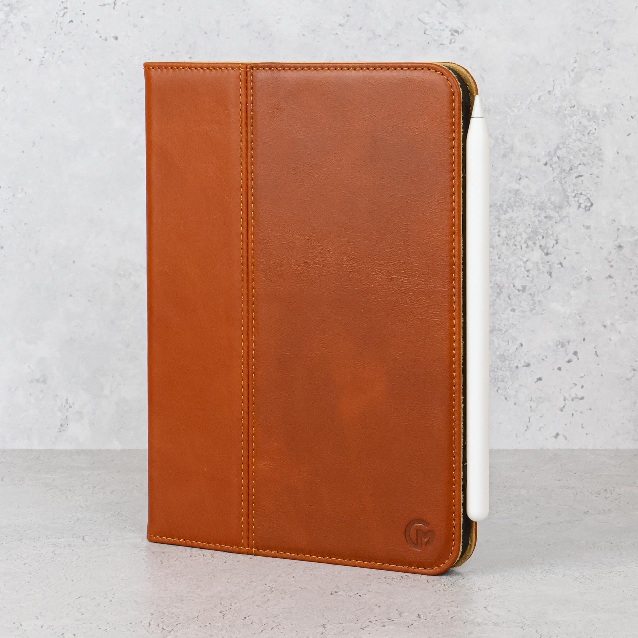 Casemade Real Leather Case Compatible With Ipad Mini 6Th Gen (2021)   Full Grain Leather Cover, Auto Sleep/Wake, Dual Stand Posi