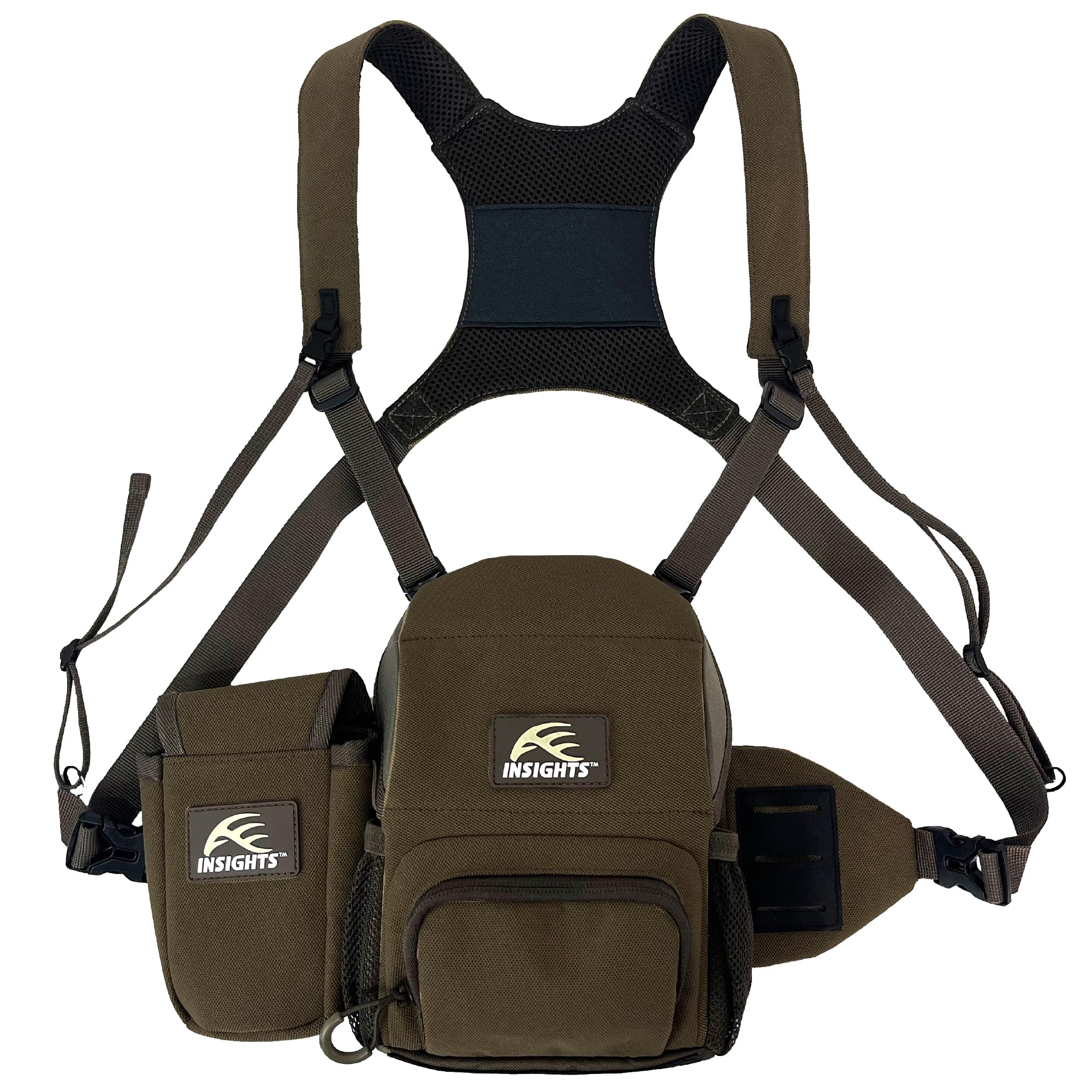 Insights Hunting By Frogg Toggs   Binocular And Range Finder Harness, Solid Elements Brown, One Size