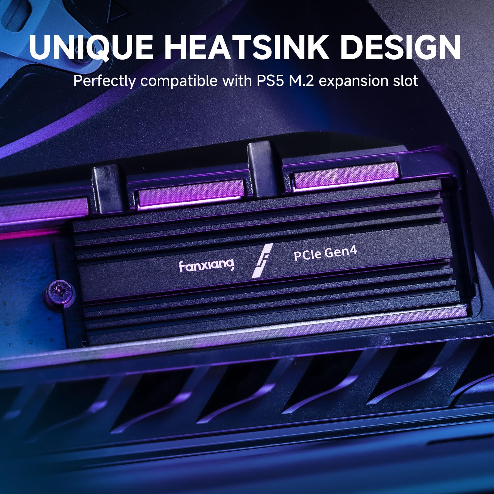 Fanxiang 2Tb Ssd W/Heatsink M.2 Ssd Nvme Pcie Gen4 Gaming Ssd M.2 2280, Up To 7100Mb/S Compatible With Ps5, Internal Solid State