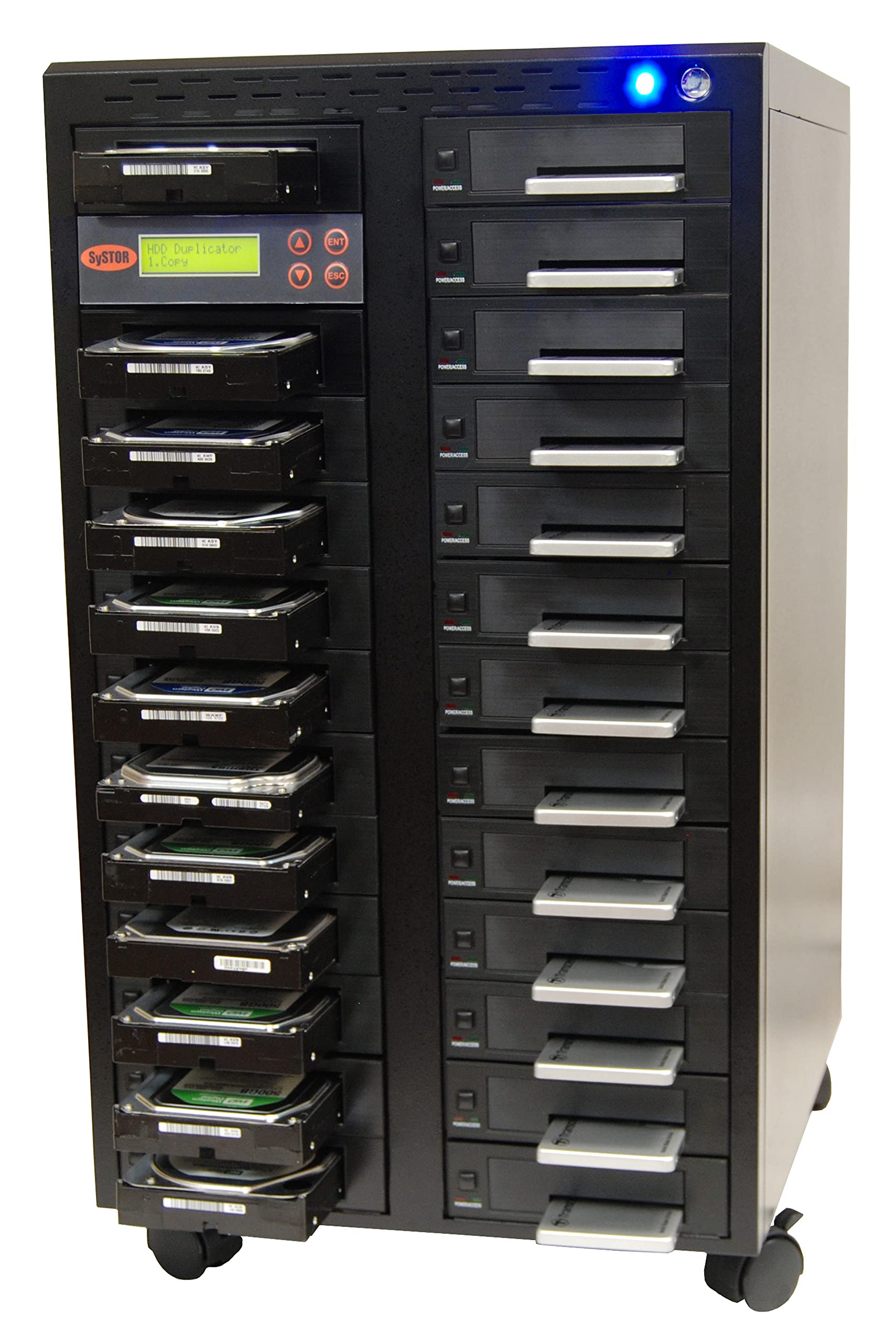Systor 1:24 Hdd/Ssd Hard Drive Duplicator   18Gb/Min   Standalone Copier & Eraser/Sanitizer For Multiple Sata 3.5 Disk & 2.5 Sol